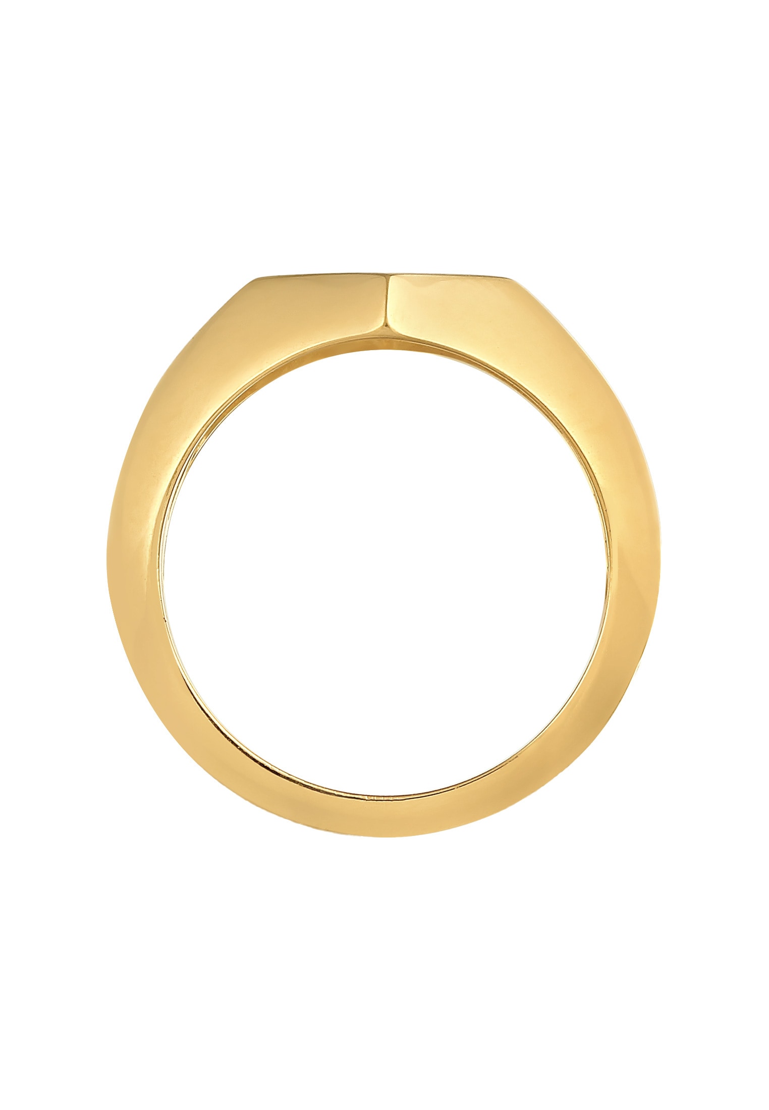 Elli Premium Siegelring »Siegelring Raute Geo Look 925 Silber«