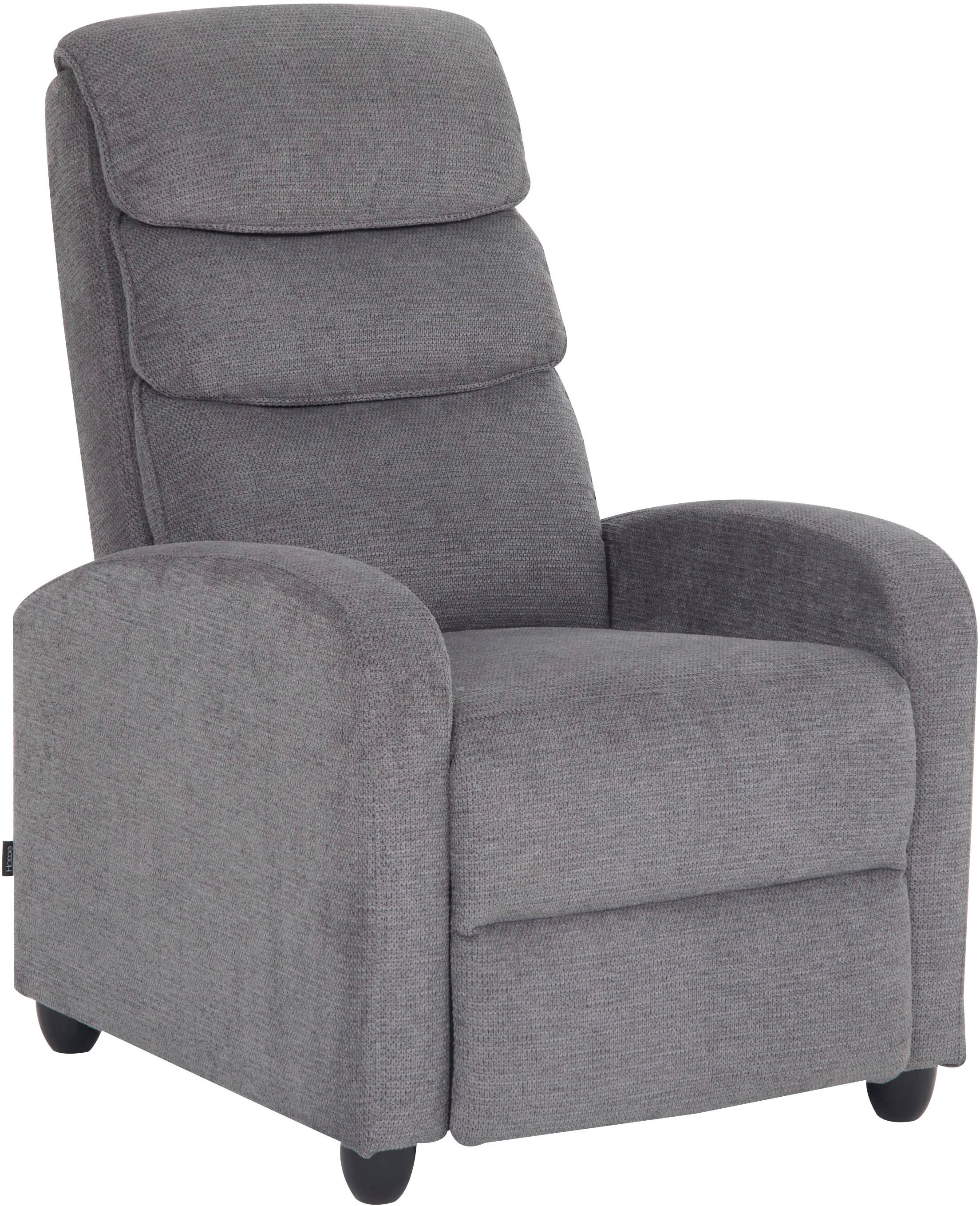 Home affaire Relaxsessel »BERVILLE, TV-Sessel, Ruhesesel mit Schlaffunktion, Webstoff«, Liegesessel mit manueller Relaxfunktion