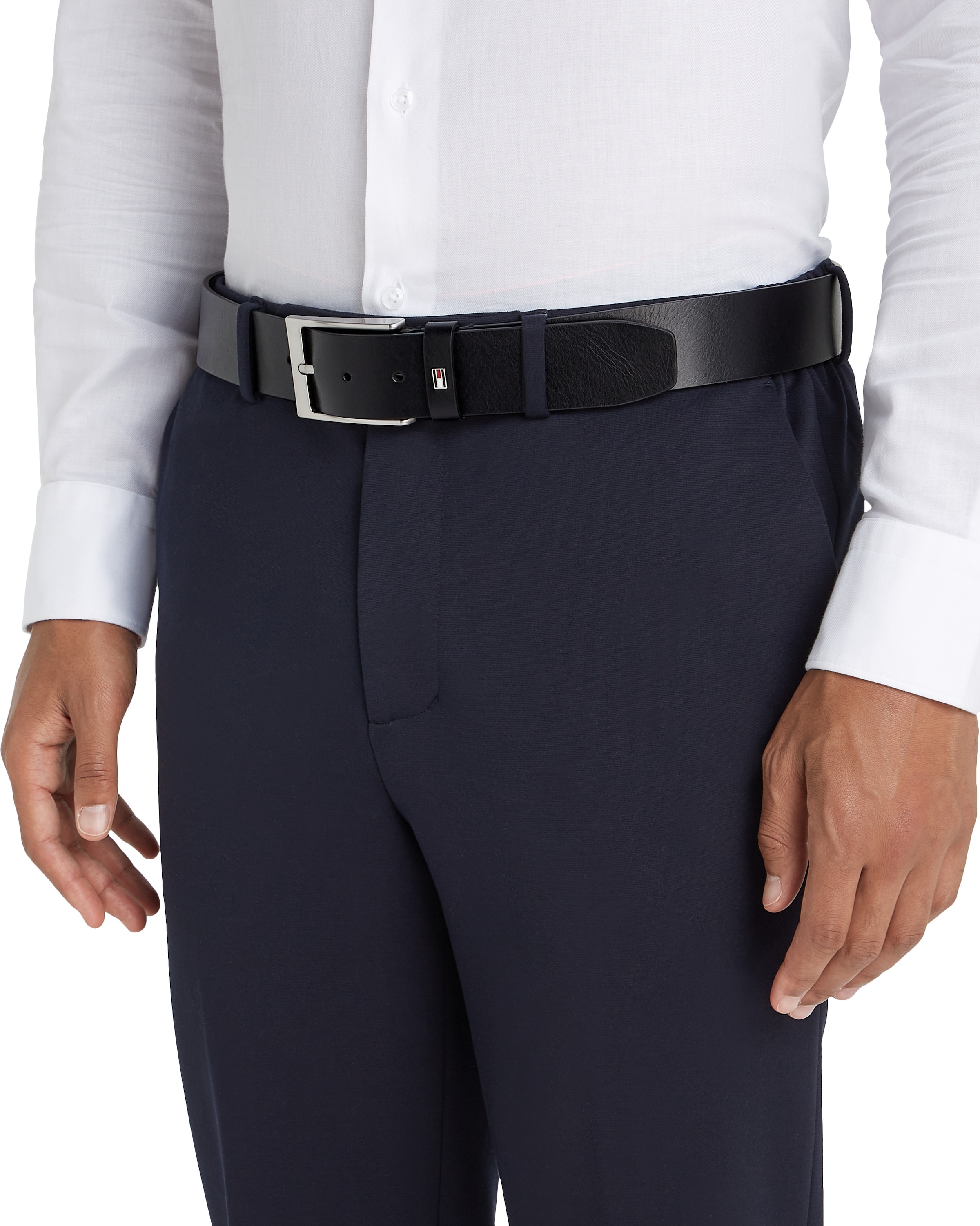 Tommy Hilfiger Ledergürtel »LAYTON 4.0«, Größenverstellbar