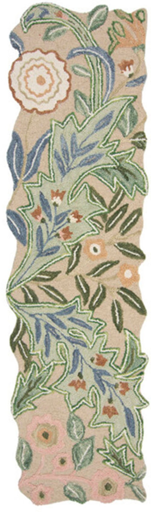 FLAIR RUGS Wollteppich "Bryony Floral" rechteckig 10 mm Höhe Wolltepich, Es günstig online kaufen