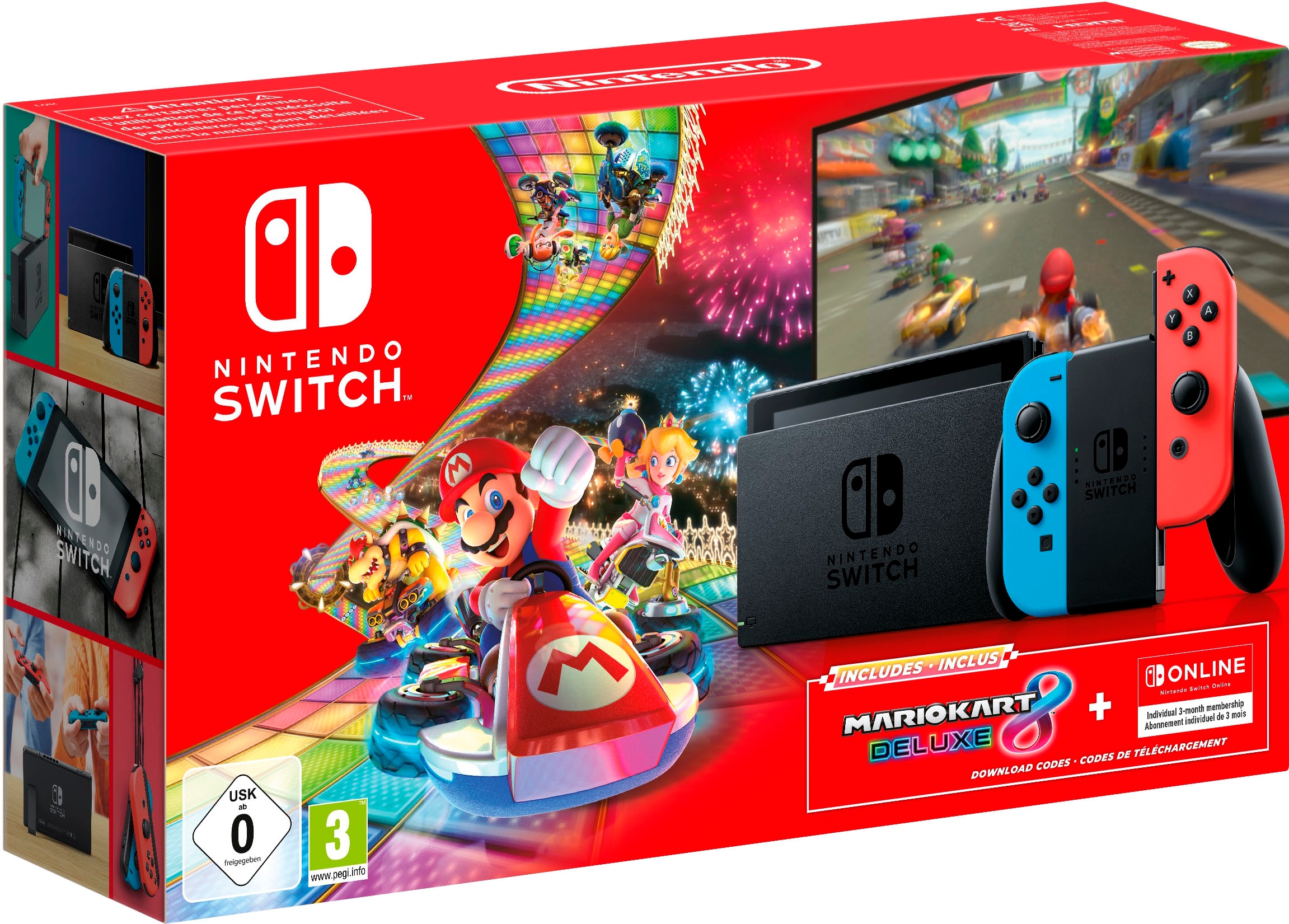 inklusive Online Monate Kart Mario Switch Switch Spielekonsole, BAUR | 3 Deluxe Nintendo 8 Mitgliedschaft +