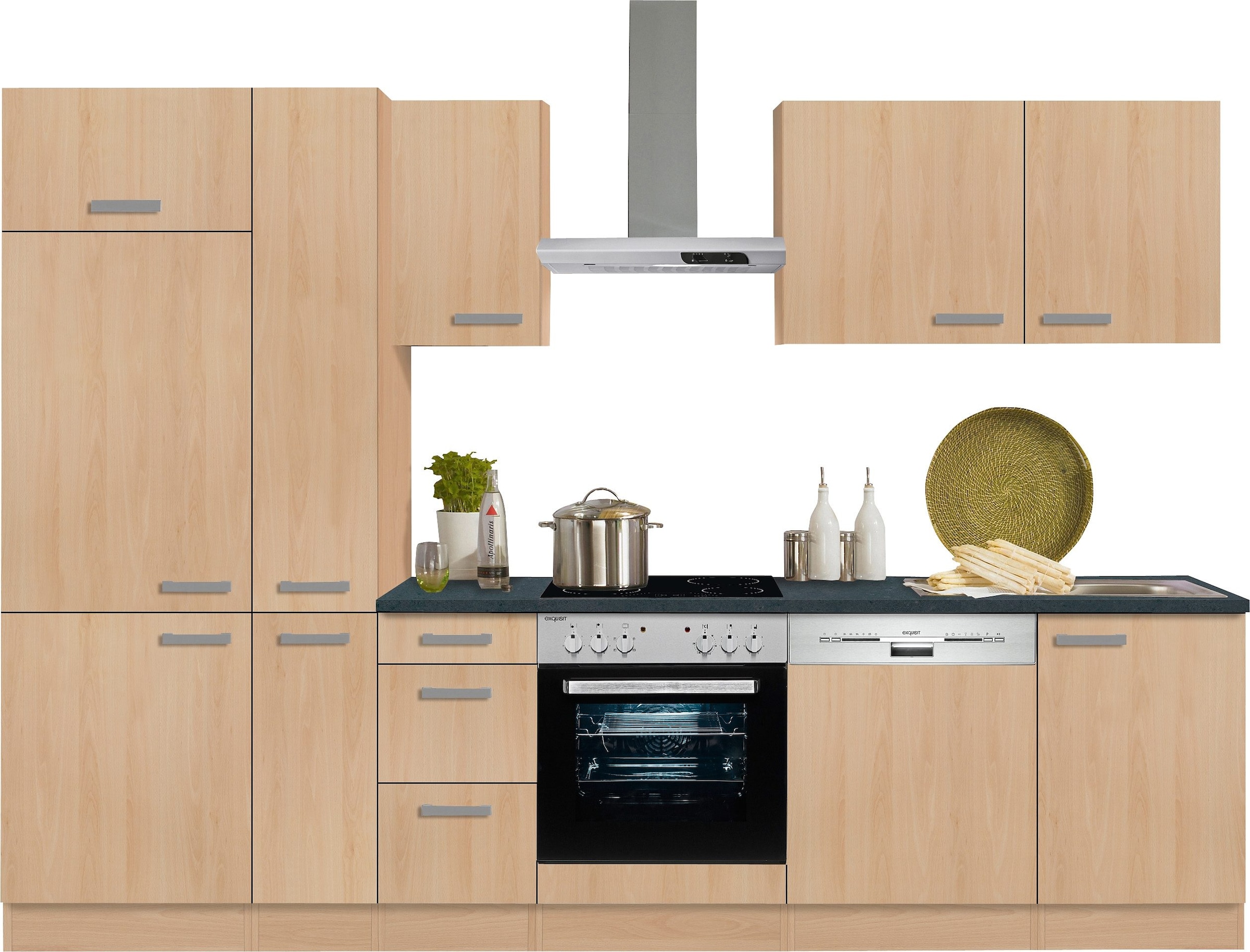 OPTIFIT Küchenzeile »Odense«, Breite 300 cm mit 28 mm starker Arbeitsplatte,  mit Besteckeinsatz kaufen | BAUR