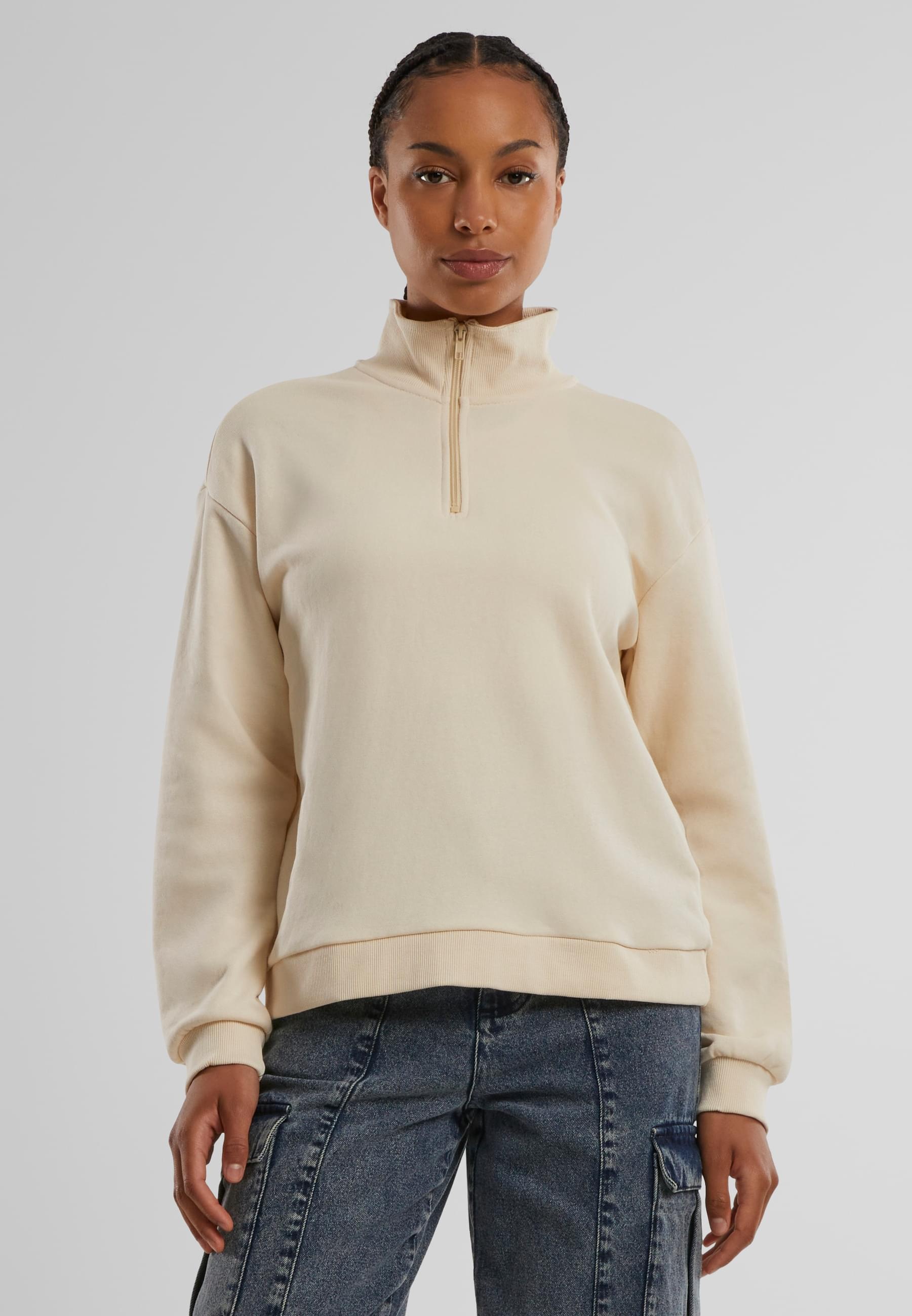 URBAN CLASSICS Windbreaker »Urban Classics Ladies Light Terry Troyer«, (1 St.), ohne Kapuze