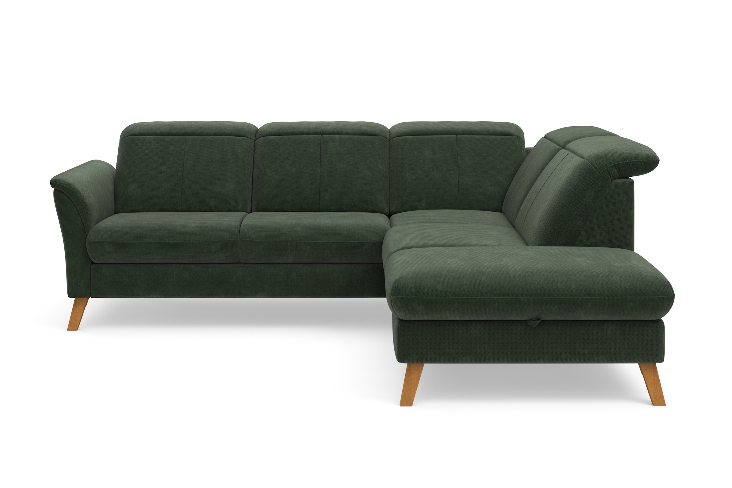 sit&more Ecksofa "Romero L-Form" wahlweise mit oder ohne TV-Funktion, Schlaffunktion, Bettkasten