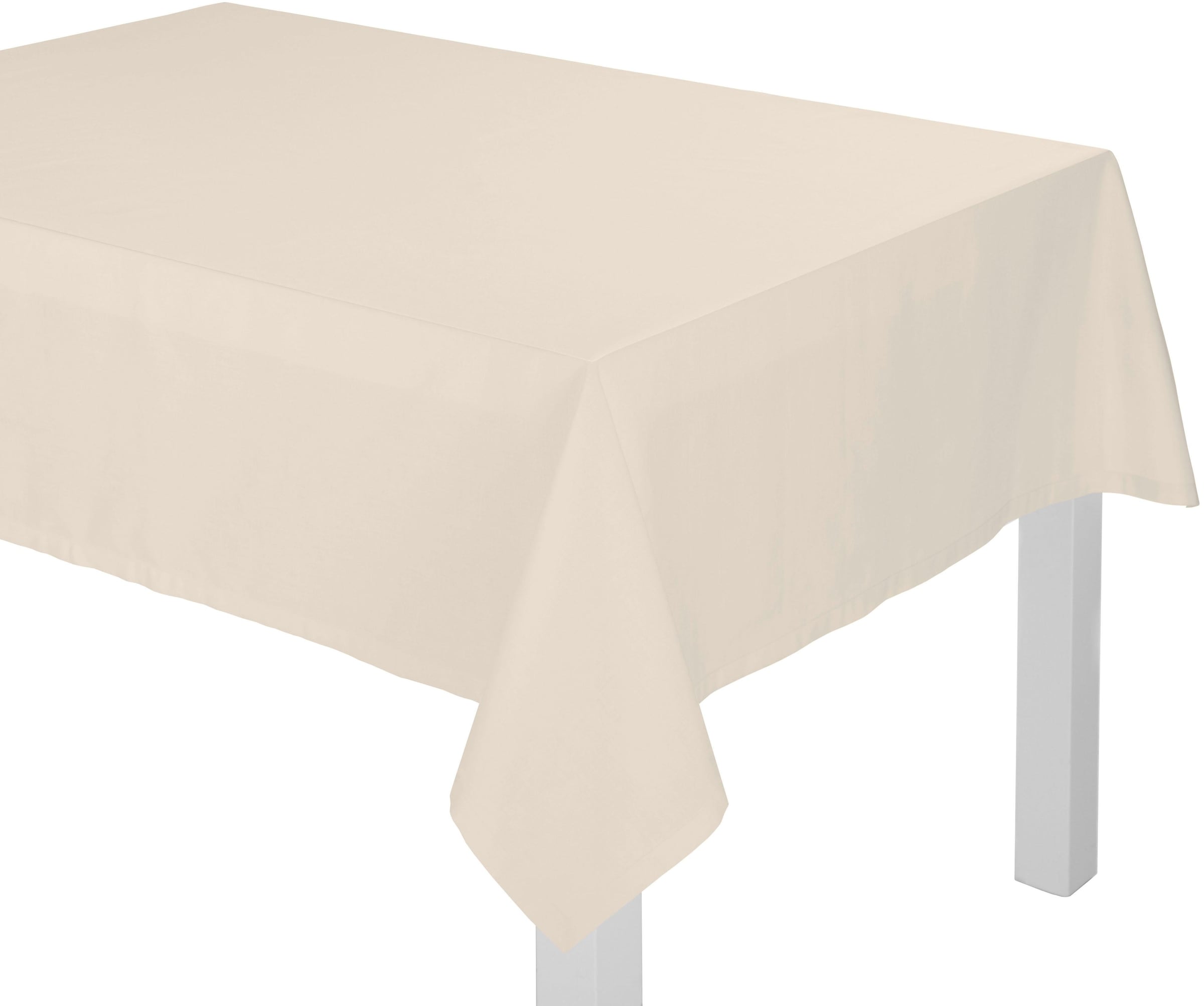 Tischdecke WIRTH, B:130cm L:190cm, beige, Baumwolle, Polyester, Tischdecken, "NEWBURY"