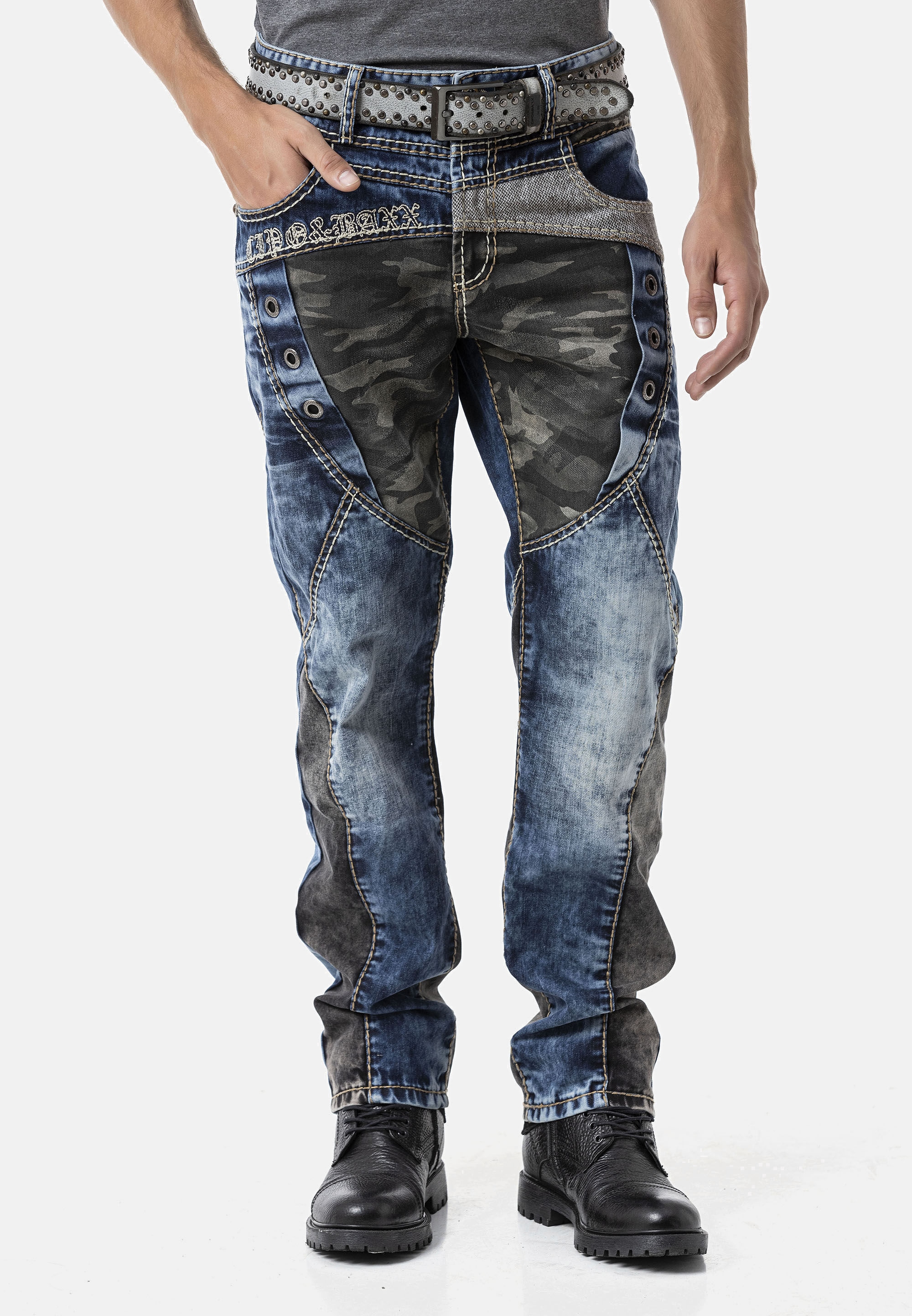 Cipo & Baxx Regular-fit-Jeans »CD894« mit stylischer Waschung