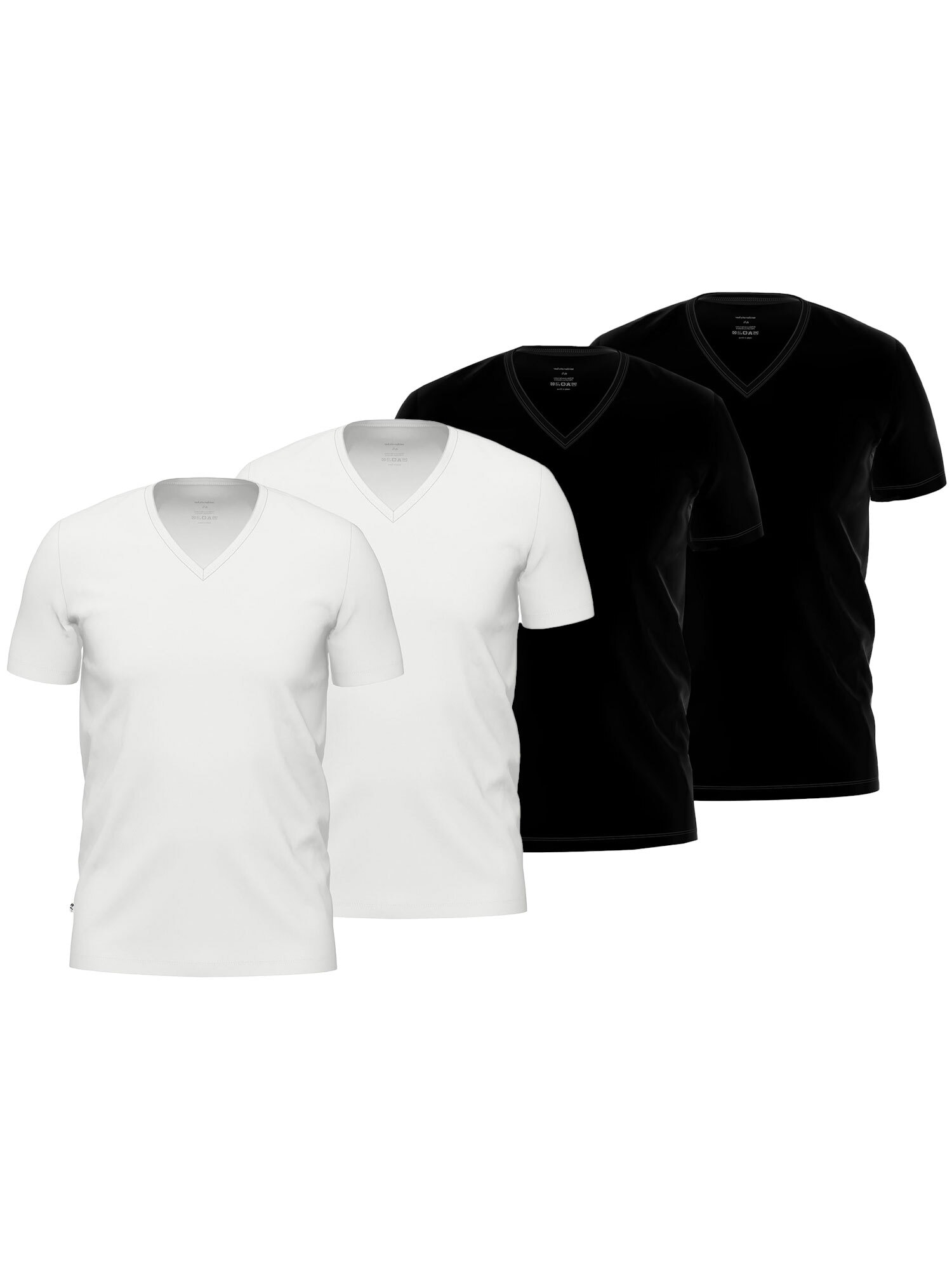 seidensticker Unterhemd "4er Pack Herren T-Shirt 1/2 Arm"