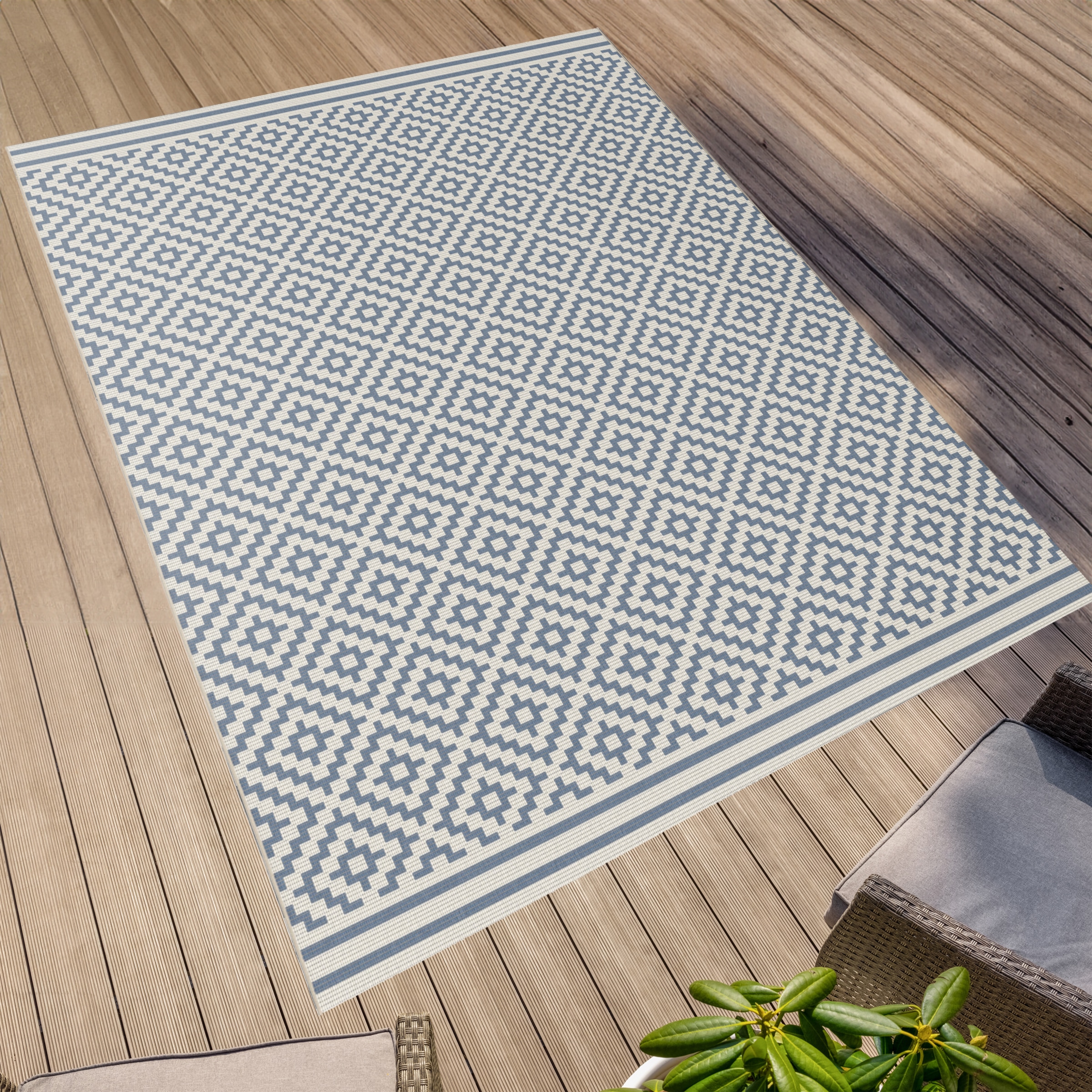 Primaflor-Ideen in Textil Teppich "Outdoorteppich ELDORADO Quadra" rechteck günstig online kaufen