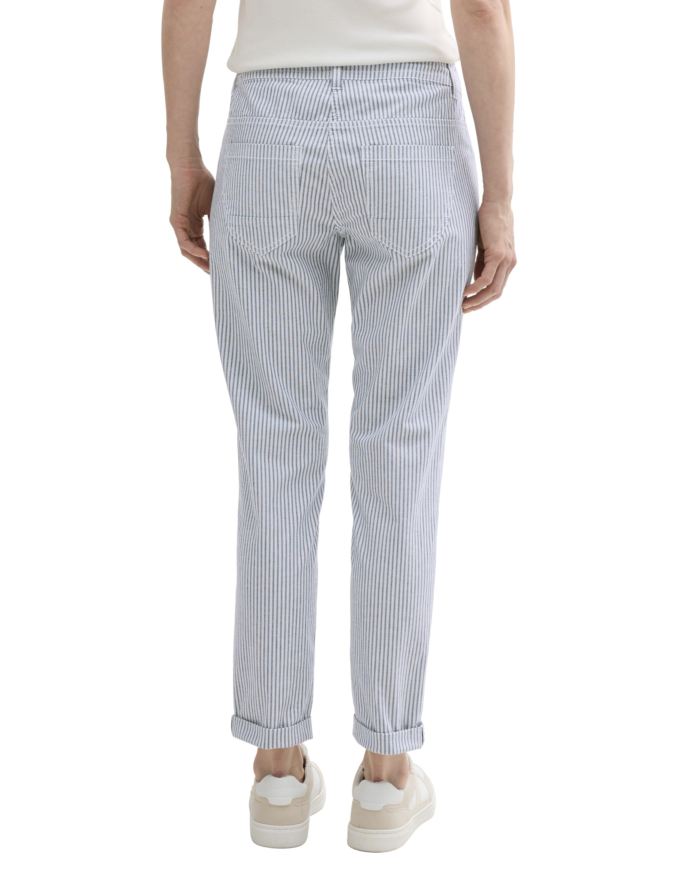 TOM TAILOR Stoffhose, im Streifendesign und mit Kordelzug