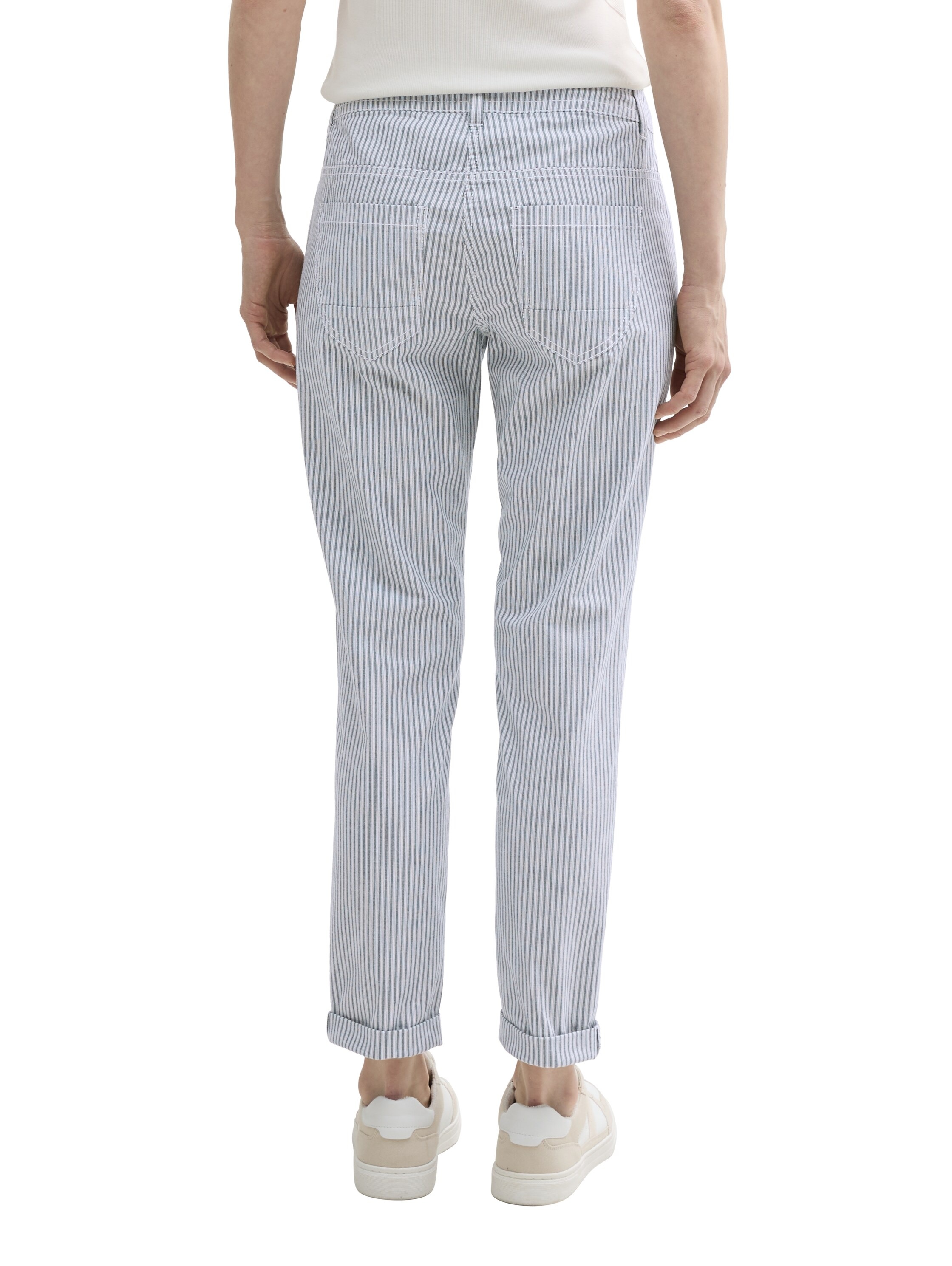 TOM TAILOR Stoffhose, Sommerhose im Streifendesign und mit Kordelzug günstig online kaufen