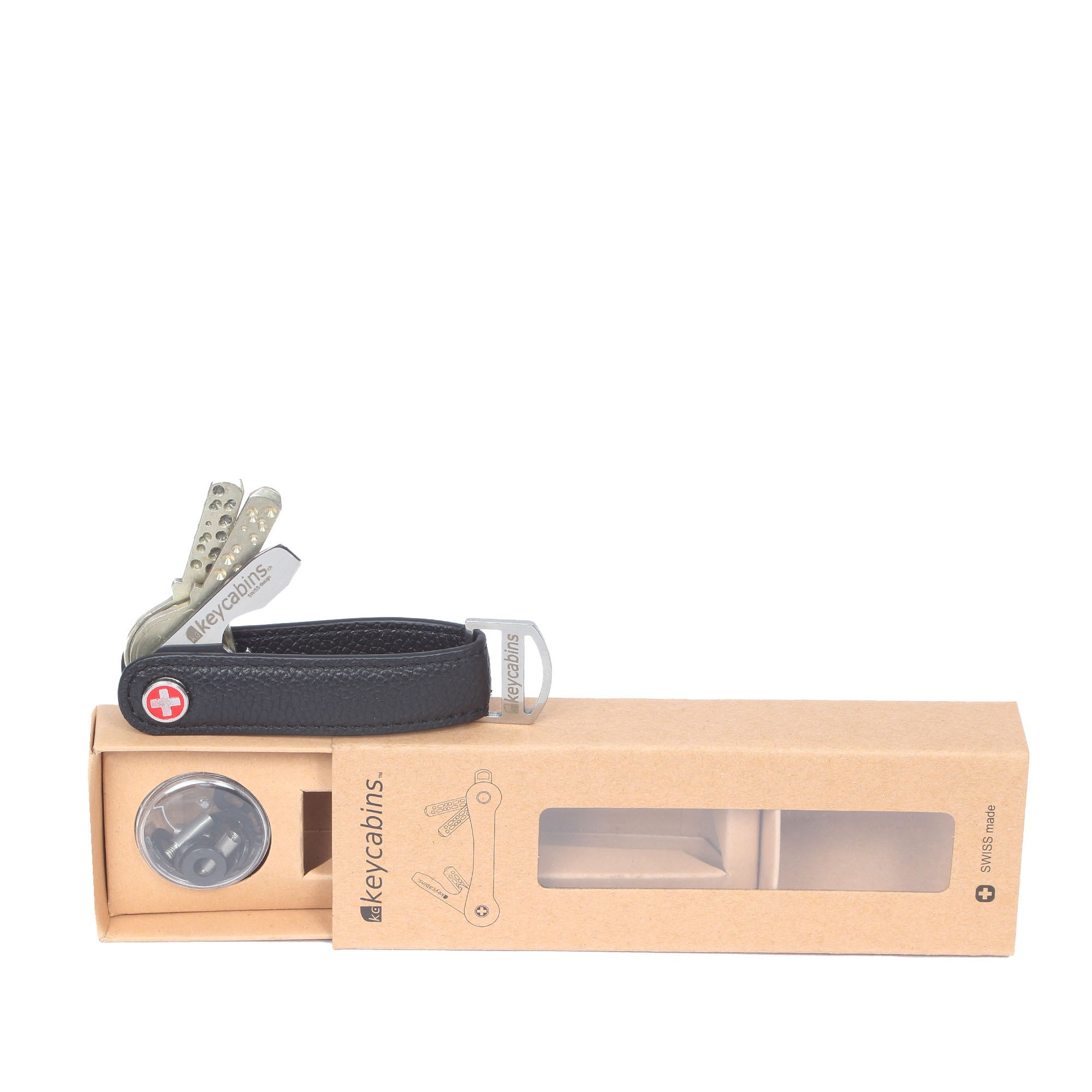 keycabins Schlüsselanhänger »Loop-leather S4«, SWISS Design