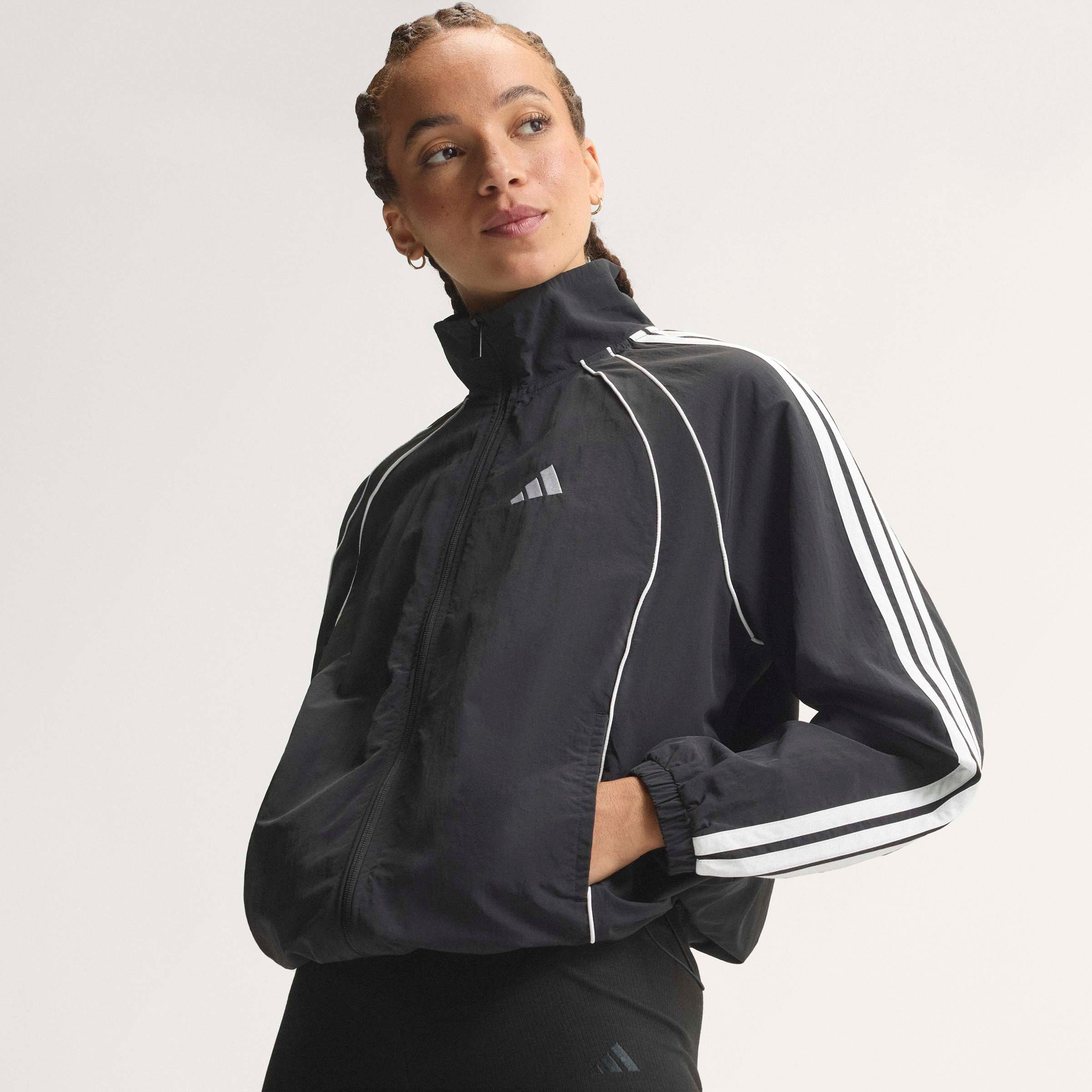adidas Sportswear Sweatjacke "ICONIC, GEWEBT, 3-STREIFEN"