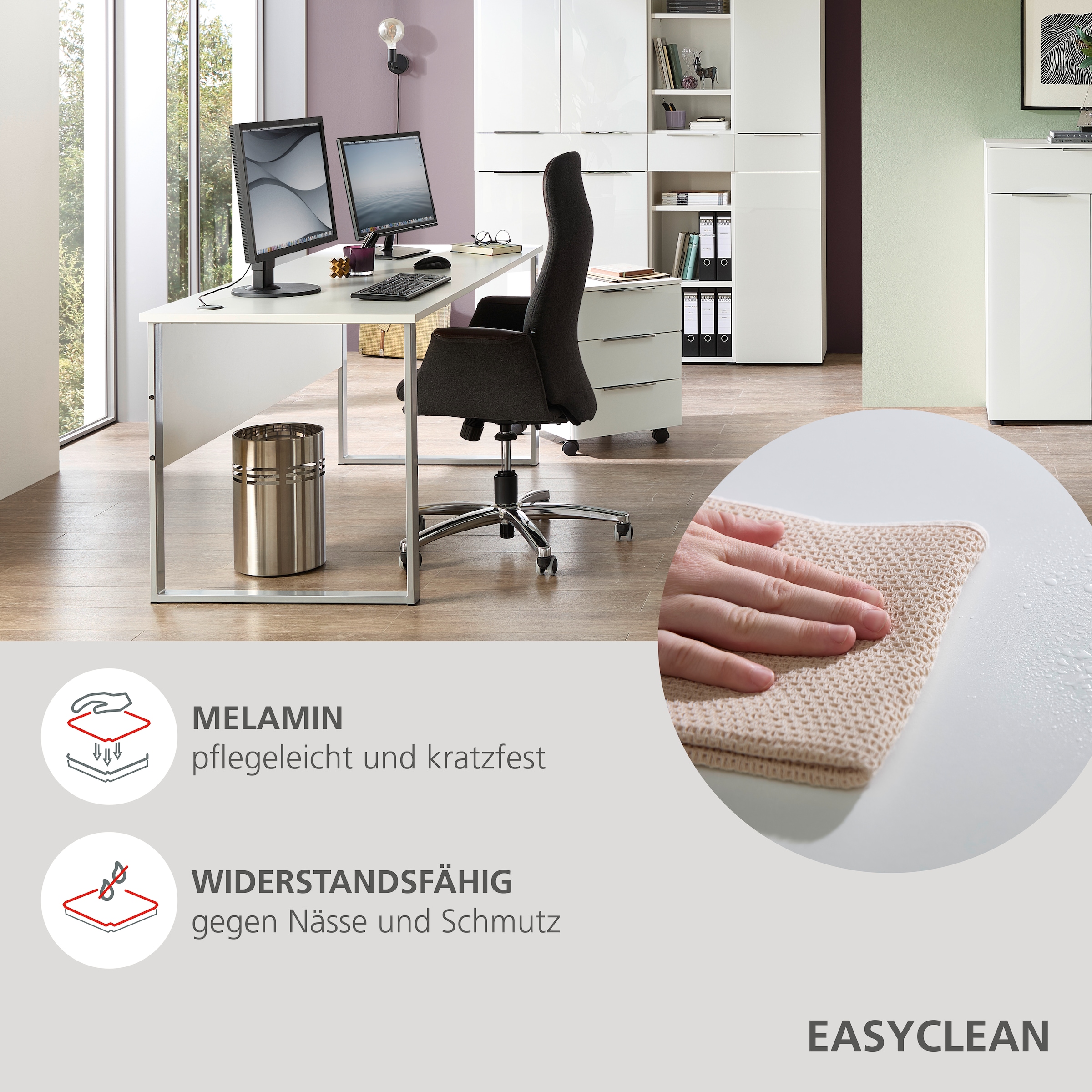 Innostyle Schreibtisch »Schreibtisch Santorin, 170/77/73 cm ( B/H/T)« 1 Stk. tlg.