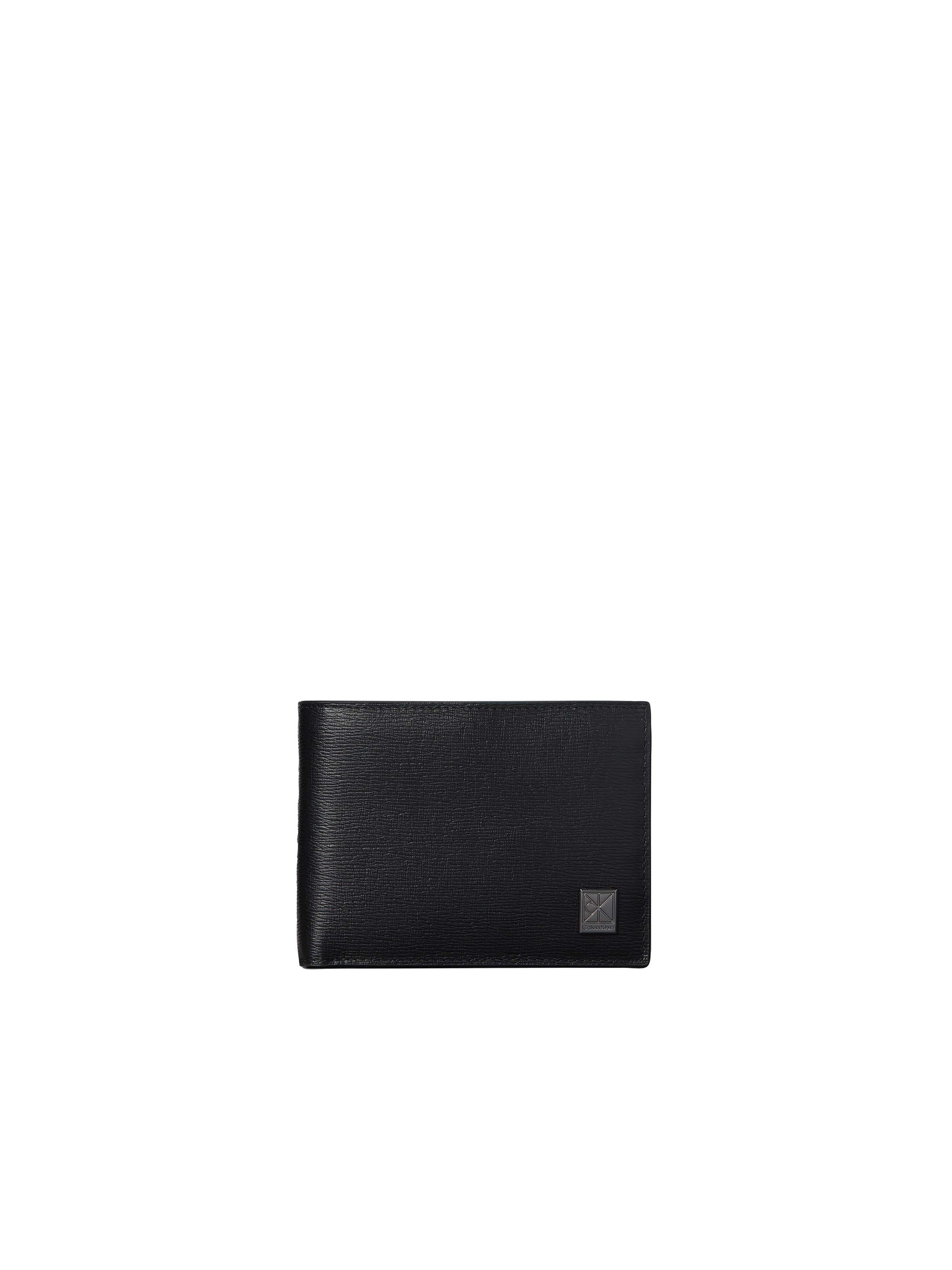 Calvin Klein Geldbörse "EMBLEM HW TRIFOLD W/ COIN" Geldbeutel, Portemonnaie, Money Pocket mit metallic CK-Label