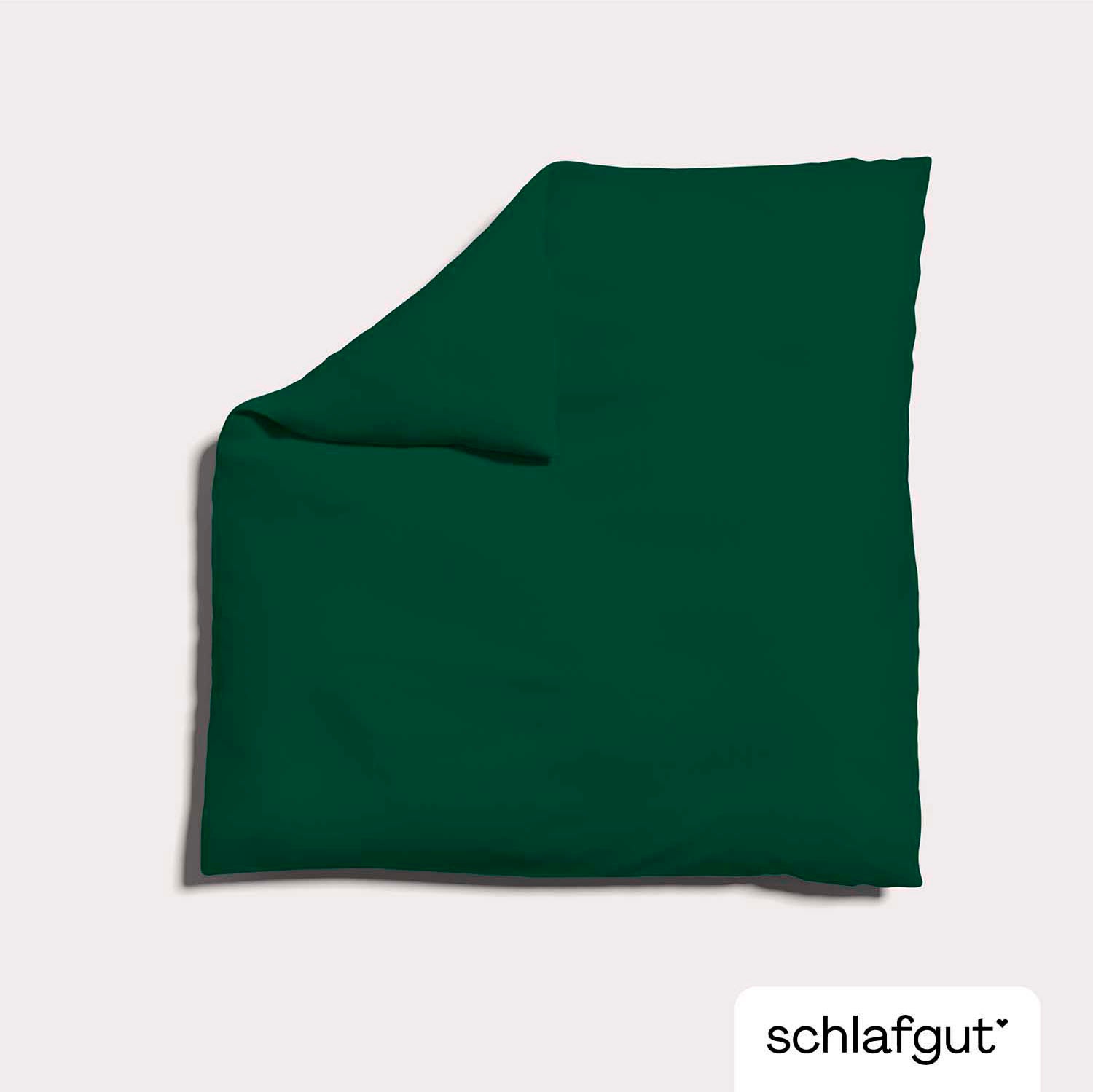 Thumbnail - Schlafgut Bettbezug "Premium Bettbezug Knitted Jersey (1 St)" Ton-in-Ton Reißverschluss, Bio-Baumwolle mit Elasthan, Uni...