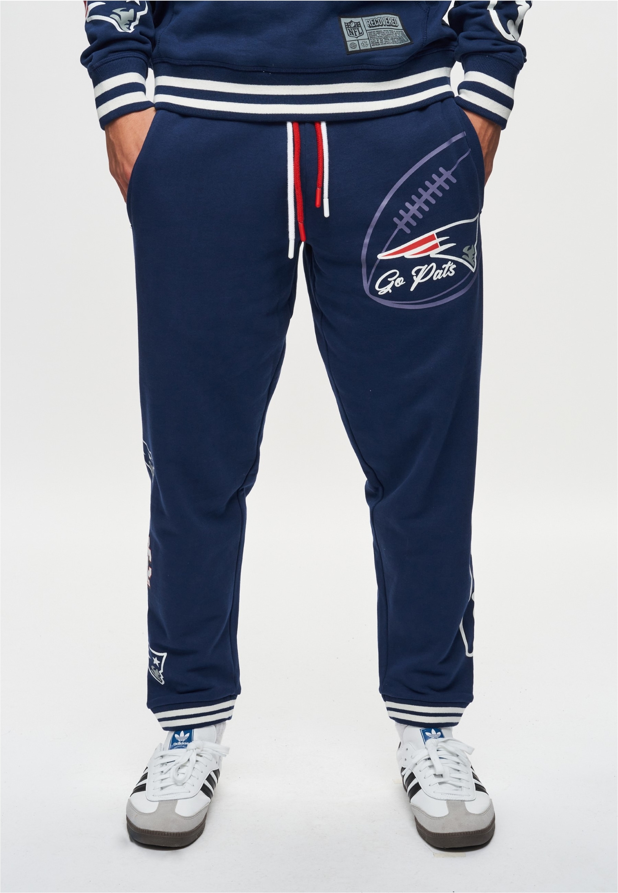 Recovered Sweathose "NFL Patriots Go Pats", im lockeren Schnitt günstig online kaufen