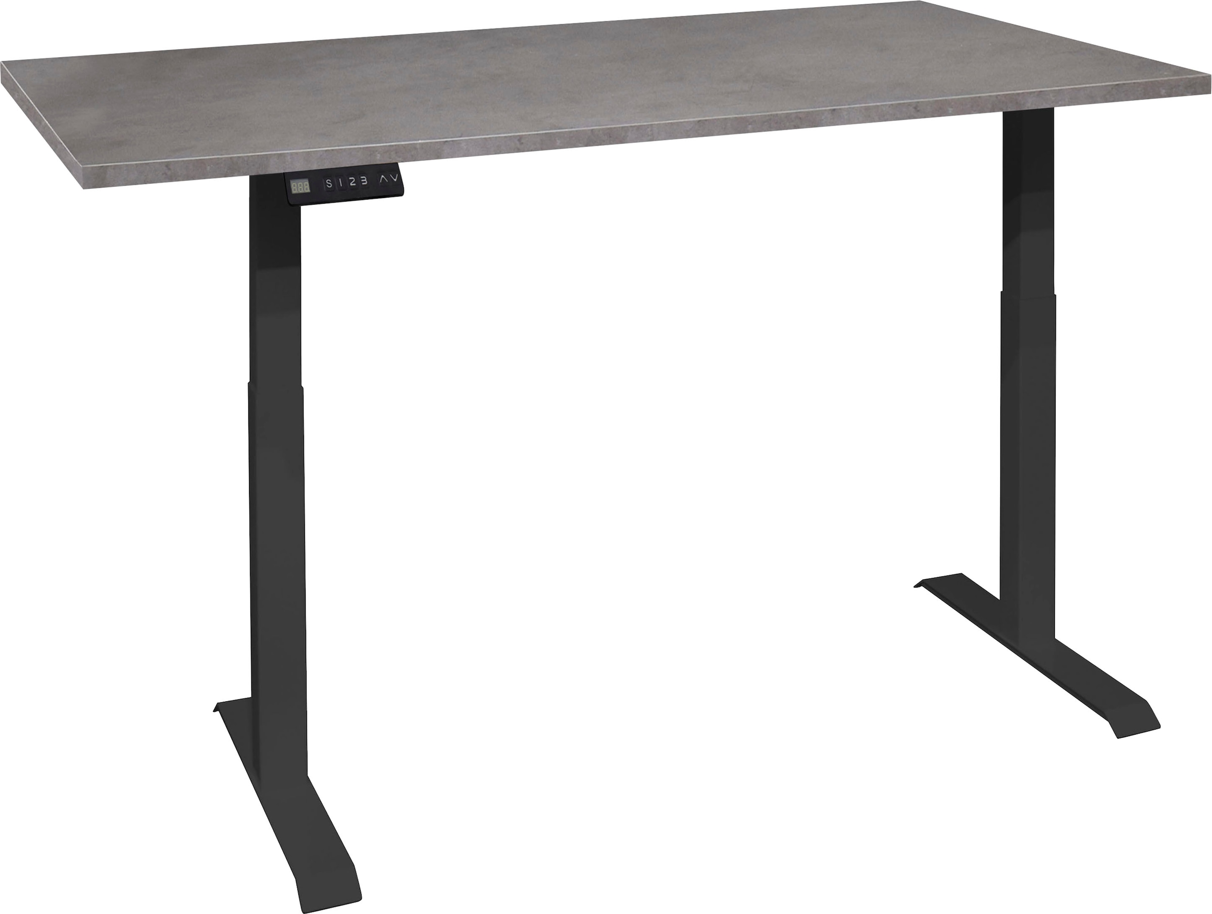 Mäusbacher Schreibtisch "Big System Office", Breite 140 cm, elektrisch höhenverstellbar