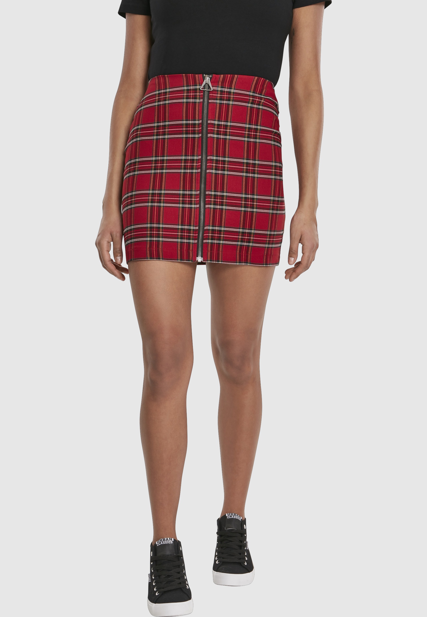 URBAN CLASSICS Sommerrock »Urban Classics Damen Ladies Short Checker Skirt« 1 Stk.