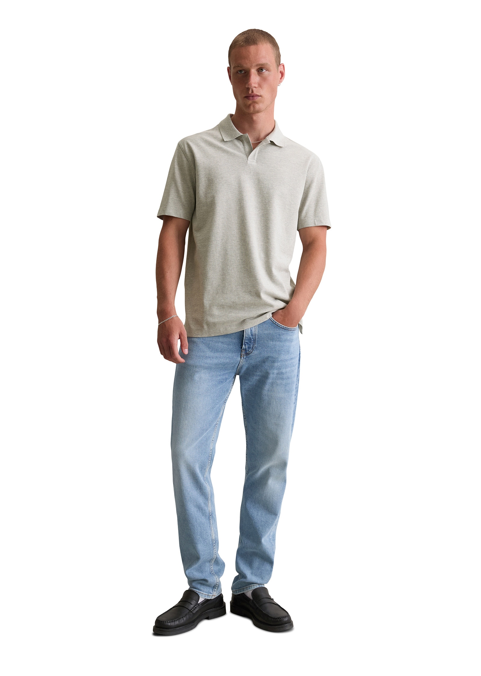 Marc O'Polo DENIM Poloshirt »aus reiner Bio-Baumwolle«