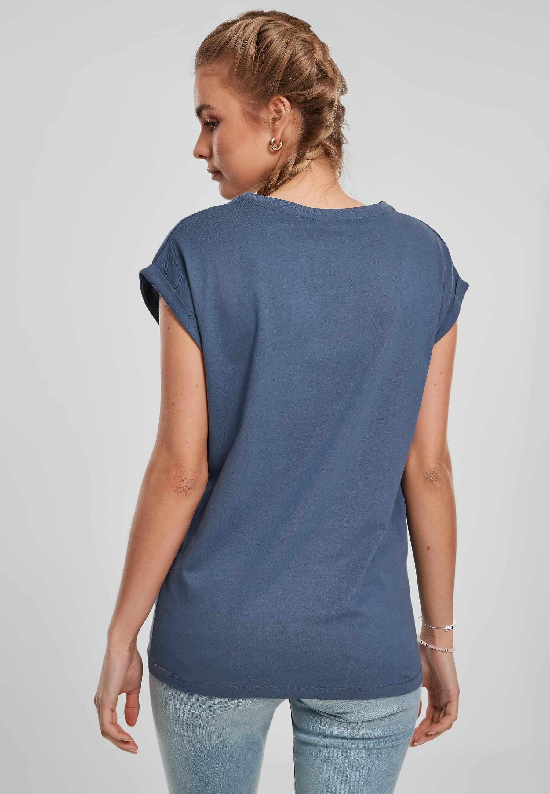 URBAN CLASSICS Kurzarmshirt »Urban Classics Damen Ladies Extended Shoulder Tee«, (1 tlg.)