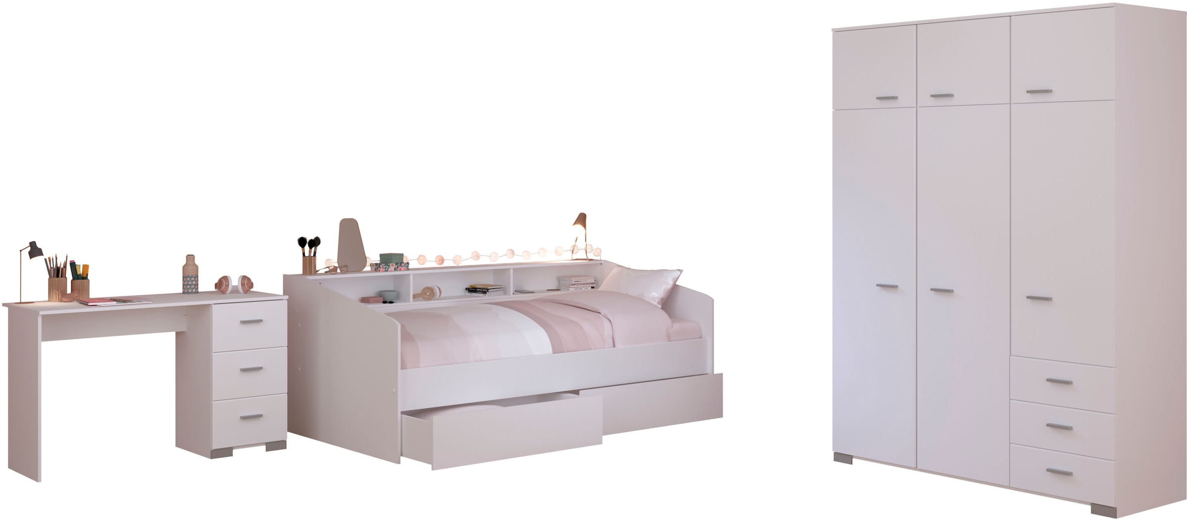 Parisot Jugendzimmer-Set "Sleep 42" Set, 4 Stk. tlg. Rückwände der Fächer a günstig online kaufen