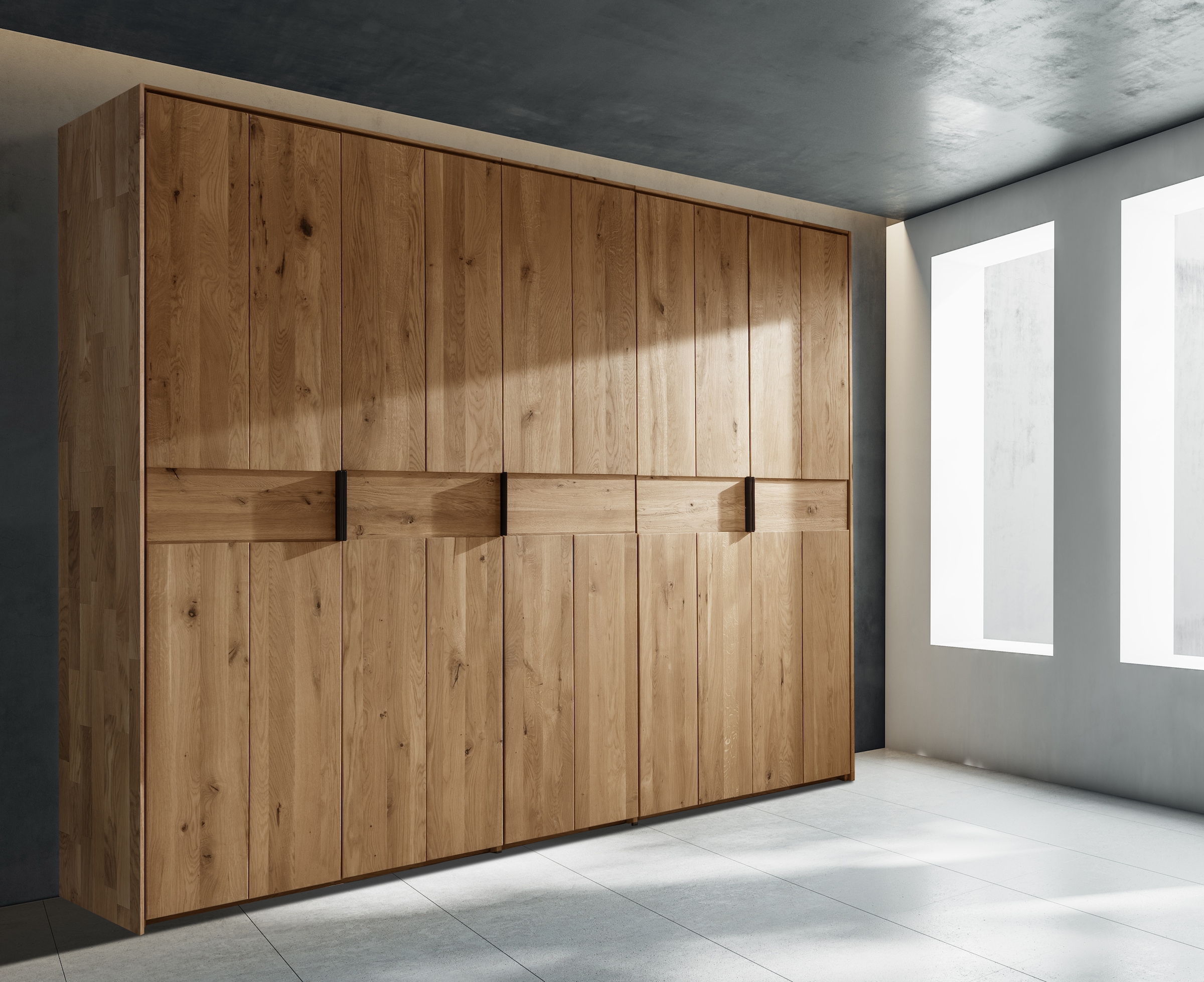 Home affaire Kleiderschrank "Huven, Kleiderschrank mit viel Stauraum, aus M günstig online kaufen