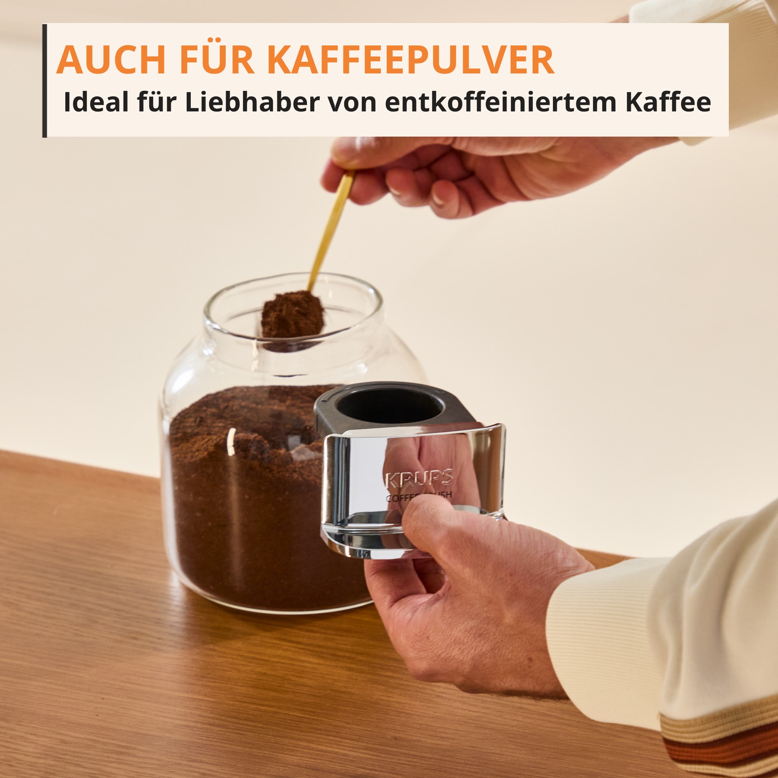 Krups Kaffeevollautomat »Coffee Crush SA4001 für Espresso & Lungo, platzsparend mit 15 cm Breite« frisch gemahlene Bohnen oder vor-gemahlen, einfache Reinigung,