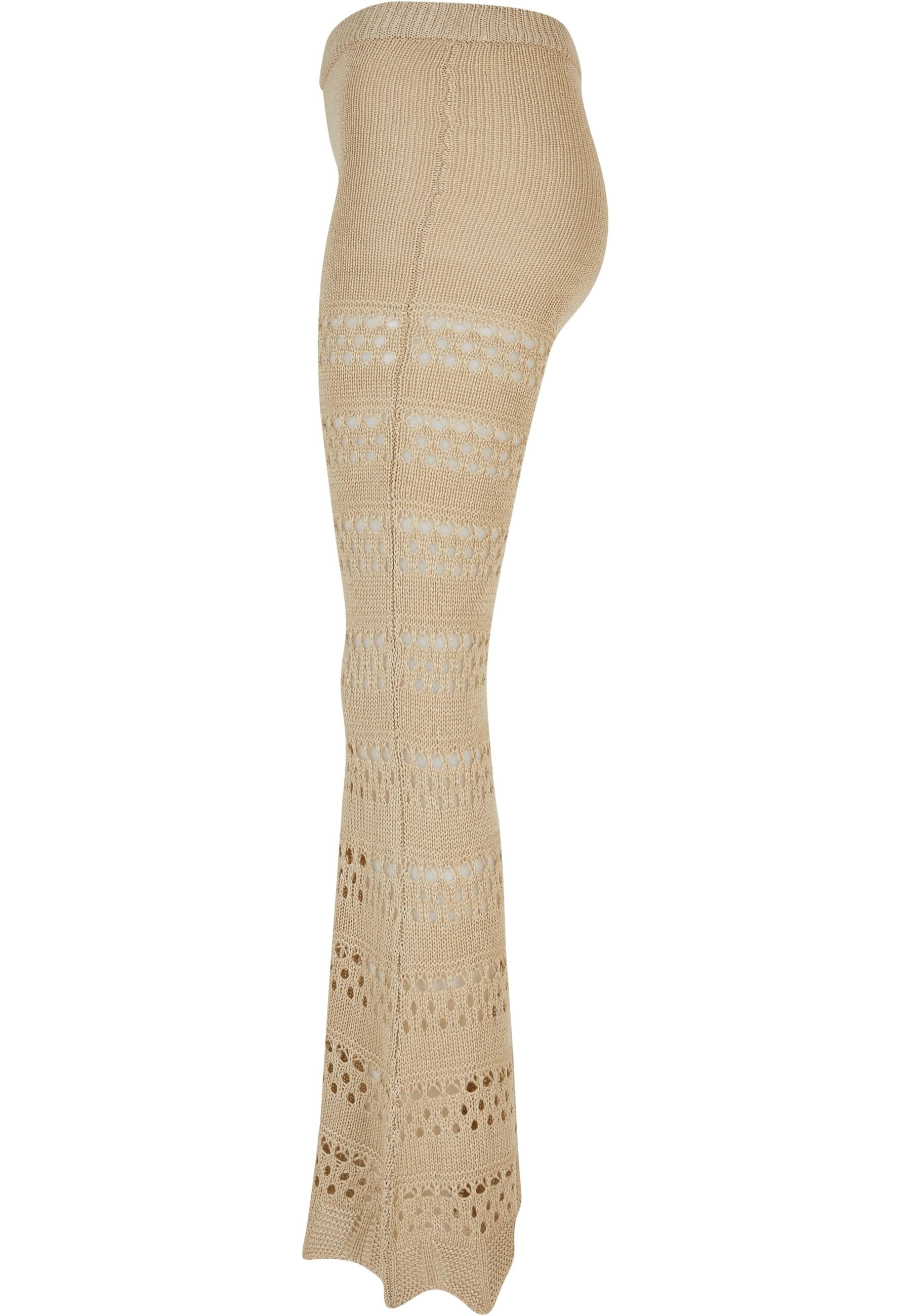 URBAN CLASSICS Leggings "Urban Classics Damen Ladies Flared Crochet Knit Le günstig online kaufen