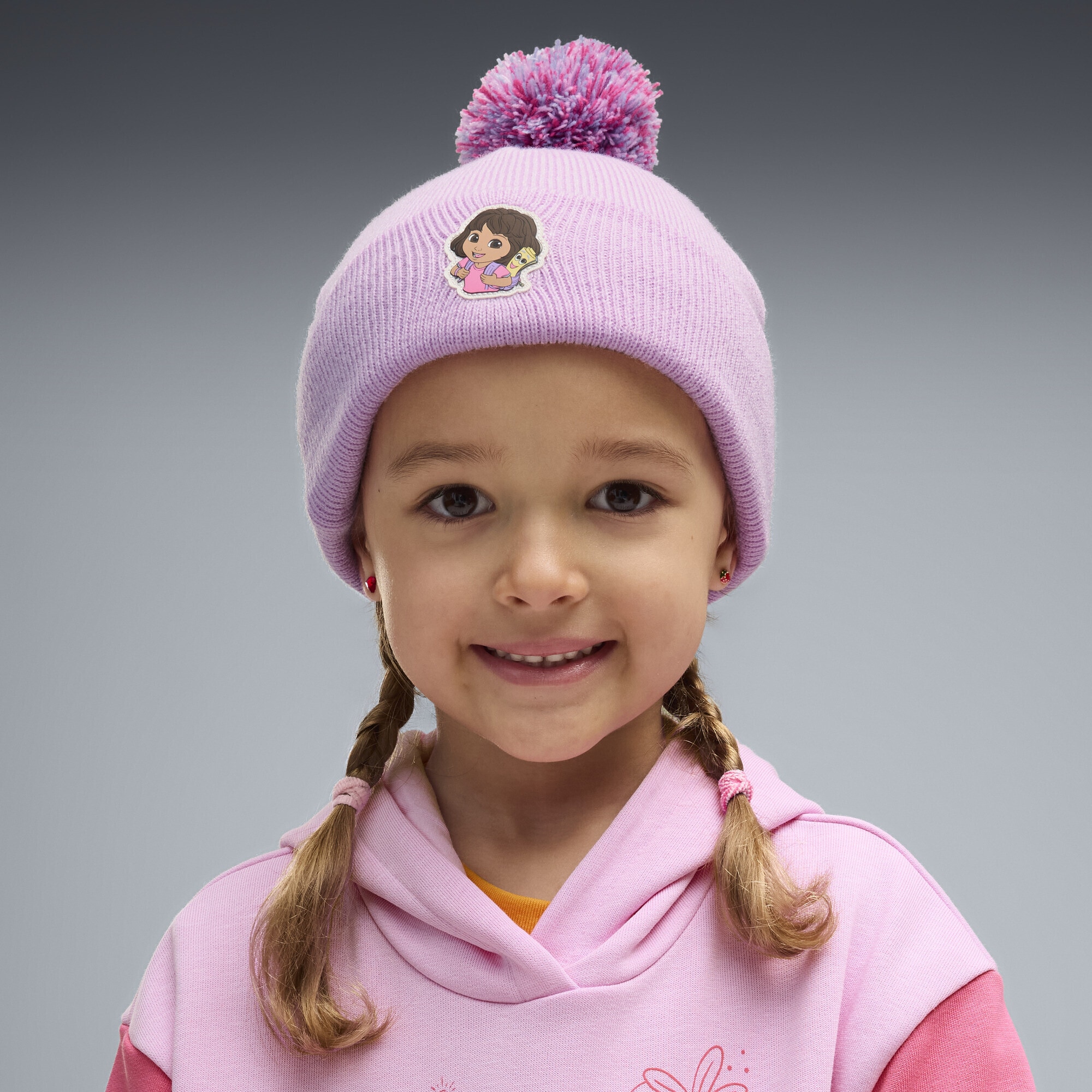 PUMA Beanie »PUMA x DORA THE EXPLORER Mid Crown Bommelmütze Kinder«