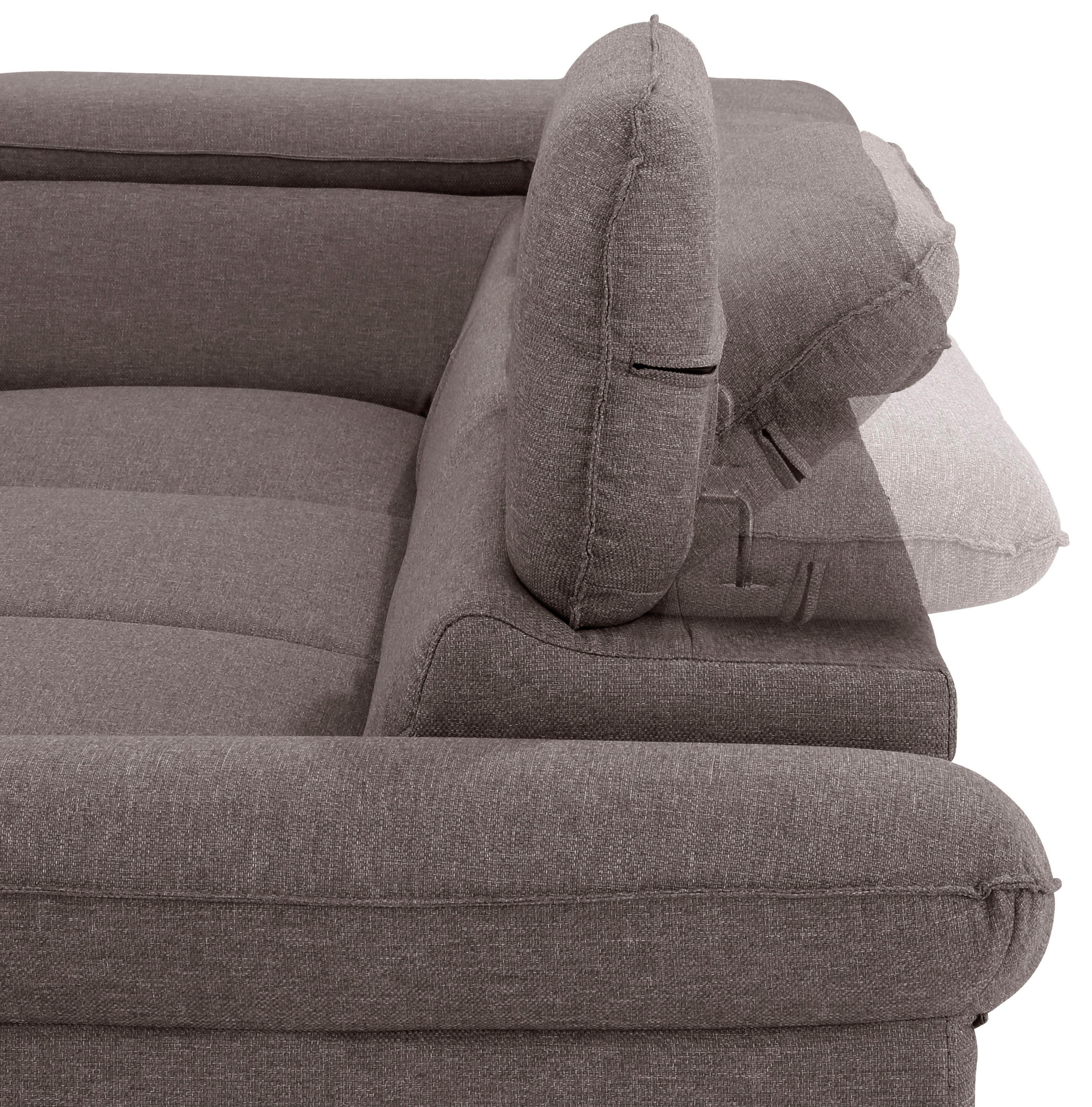 Home affaire Ecksofa »Pilot L-Form«, mit Kopfteilverstellung, optional Bettfunktion und Bettkasten