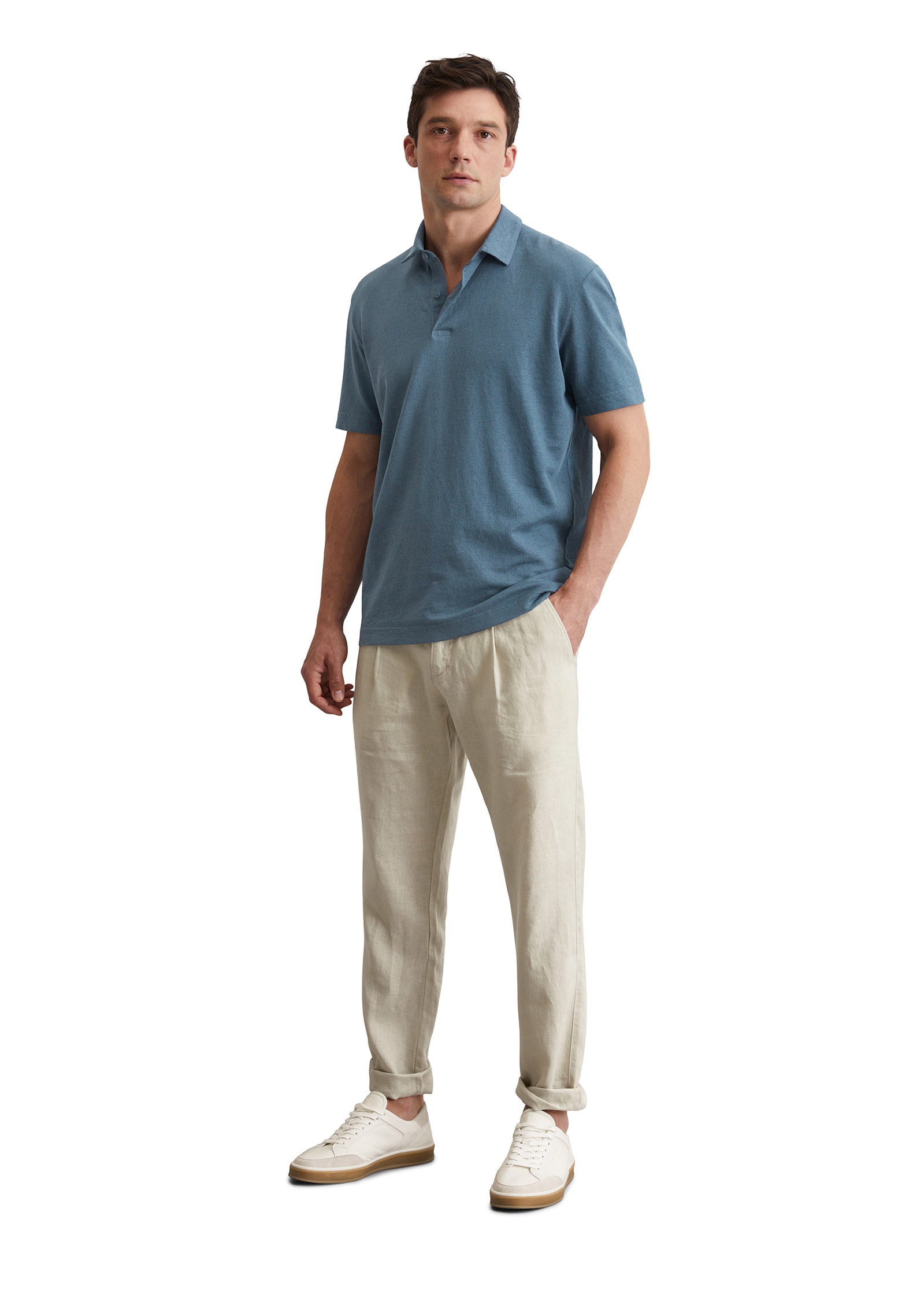 Marc O'Polo Poloshirt »aus hochwertigem Leinen-Mix«