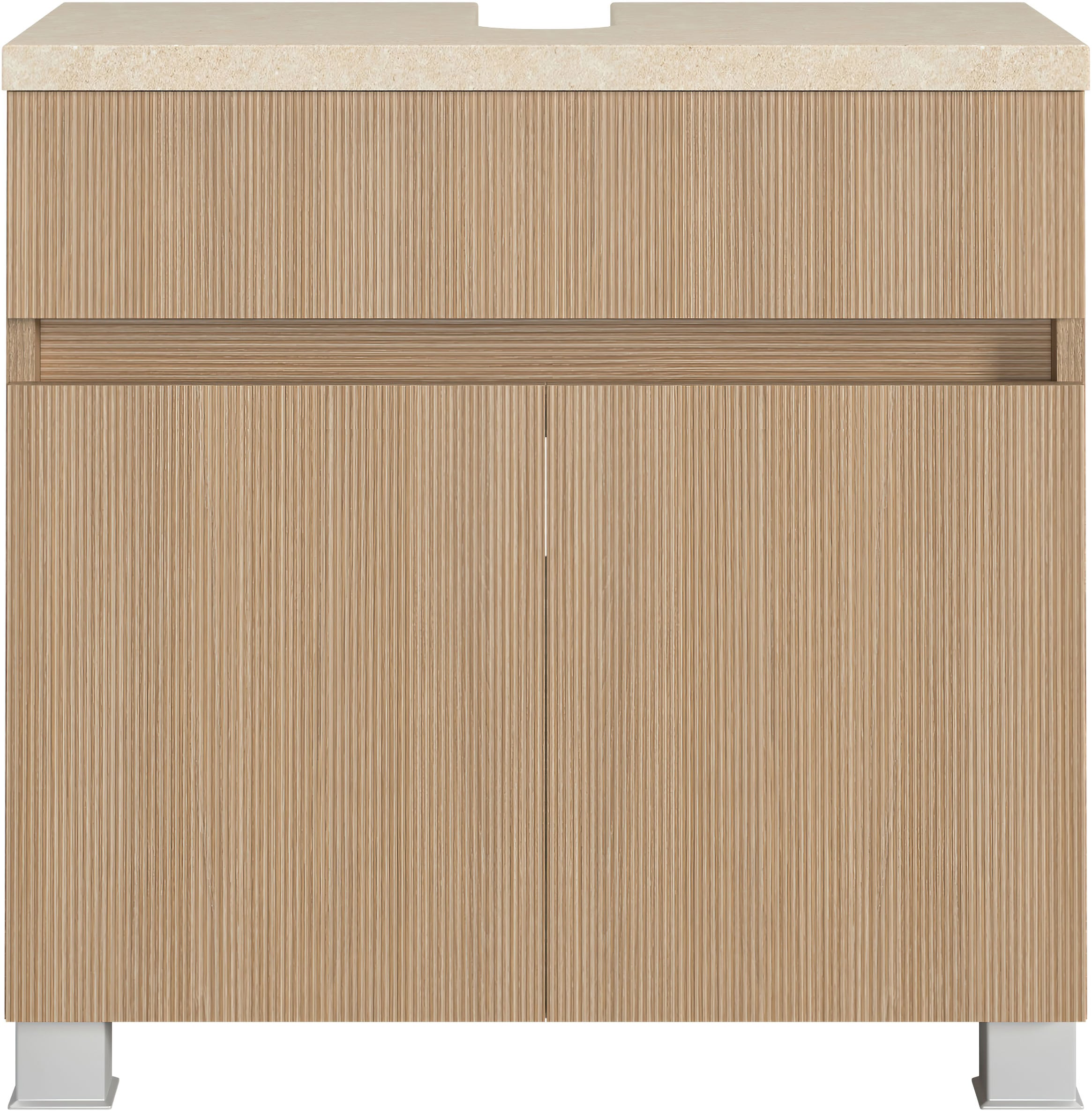 welltime Badmöbel-Set »Eixo«, Set 120 cm breit, Badmöbel mit LED-Beleuchtung