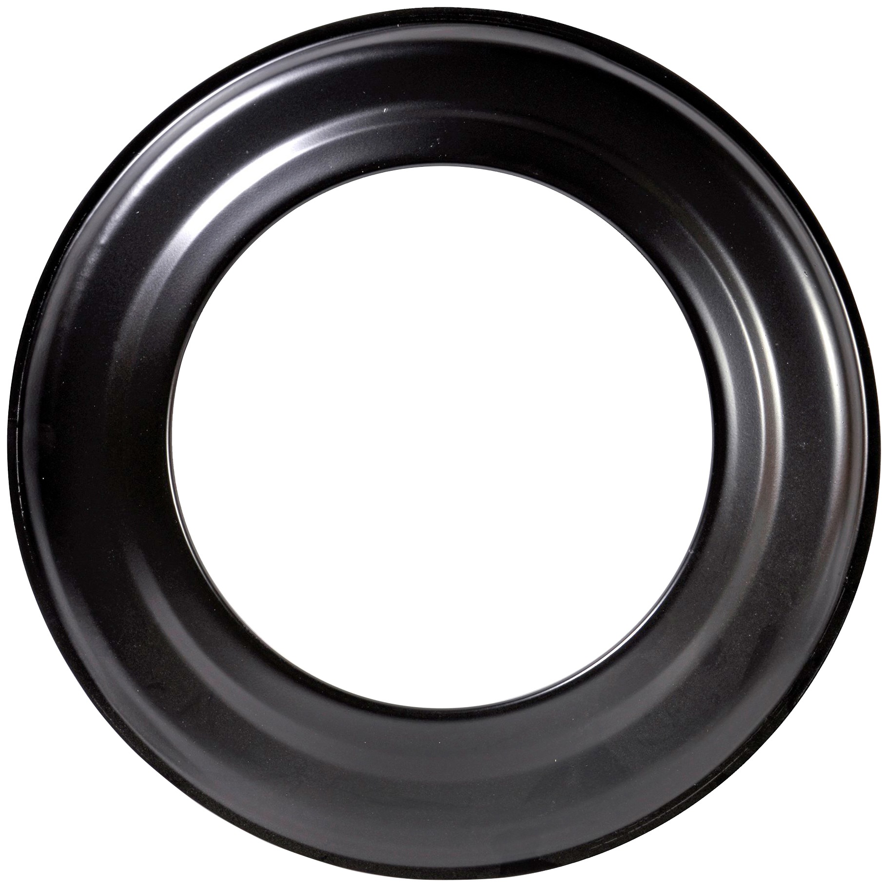 FIREFIX Rosette, Ø Innen 160mm, schwarz, Unterlegscheiben, starr, für Rauchrohr