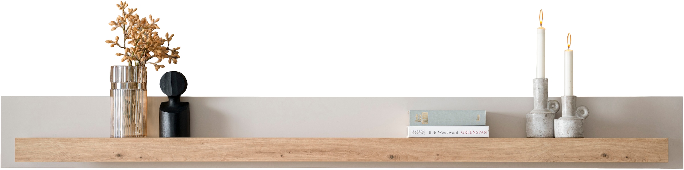 Home affaire Wandboard »Sonora, modernes Wandregal, Wandhalter mit Ablagefläche, 189 cm breit« vielseitig einsetzbares Hängeregal, in zwei Größen verfügbar