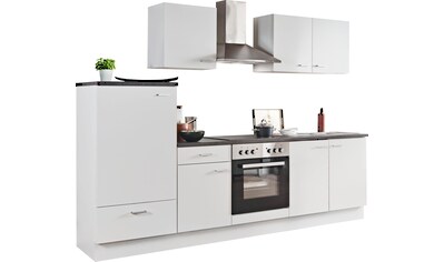 Menke Küchen Küchenzeile »White Classic«, Küchenzeile mit E-Geräten, Breite 270 cm kaufen