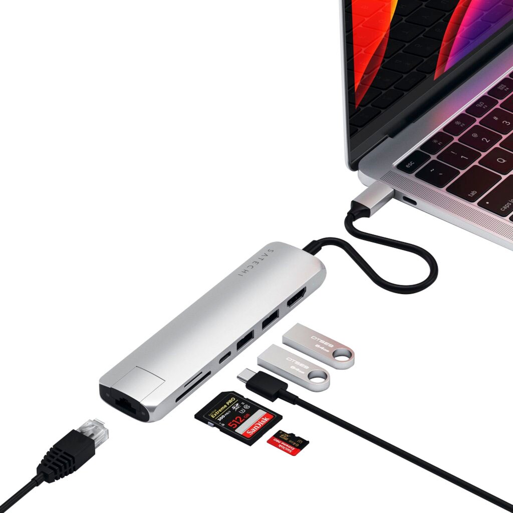 Satechi Notebook-Adapter »Type-C Multi-Port Hub 4K Ethernet Slim«