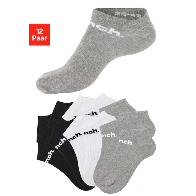 Bench. Sportsocken, (Set, 12 Paar), Sneakersocken mit klassischem  Logoschriftzug online bestellen | BAUR