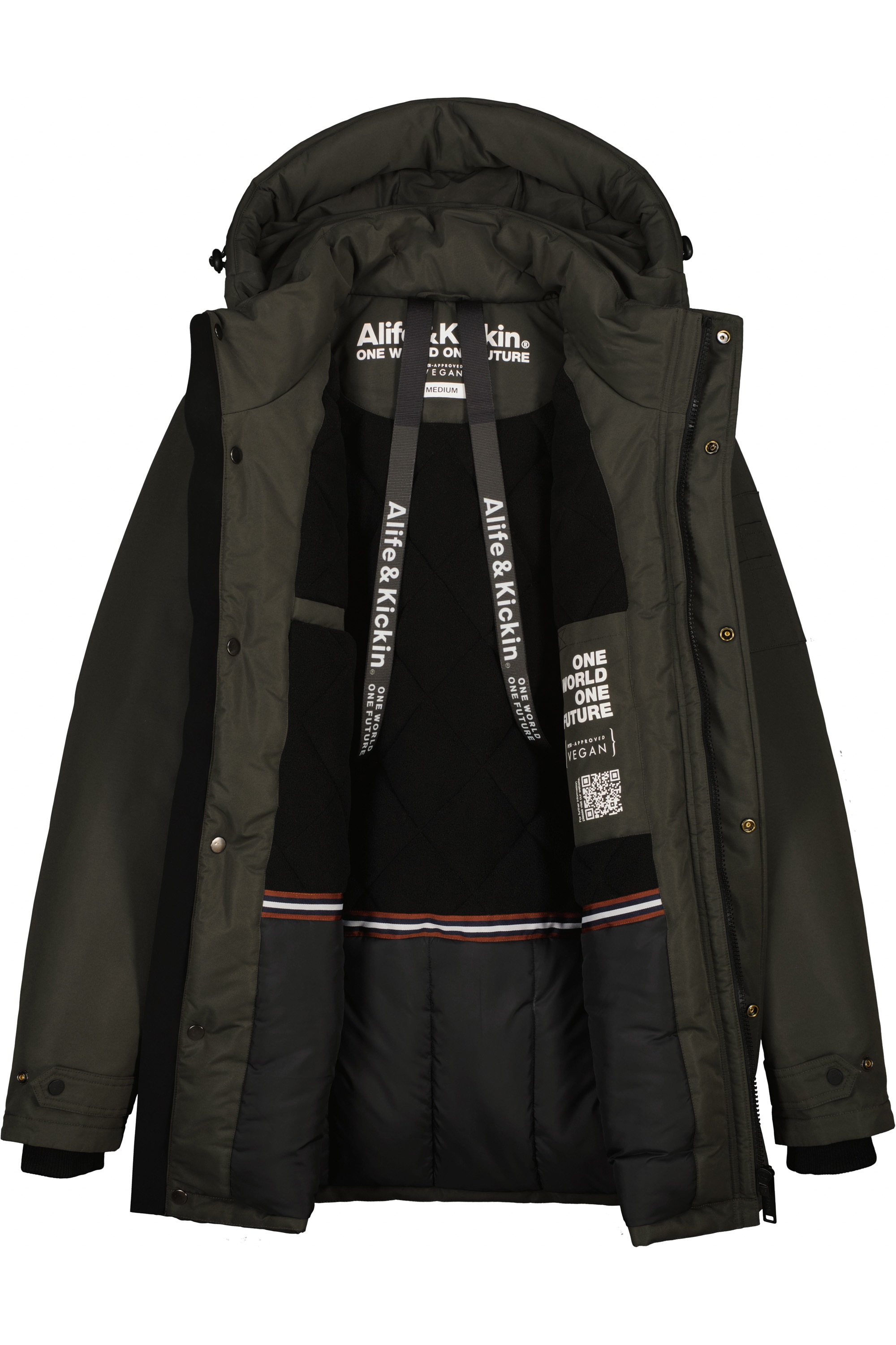 Alife & Kickin Winterjacke »Herren GeoffAK A«, mit Kapuze, Warm gefütterte Jacke mit abnehmbarer Kapuze