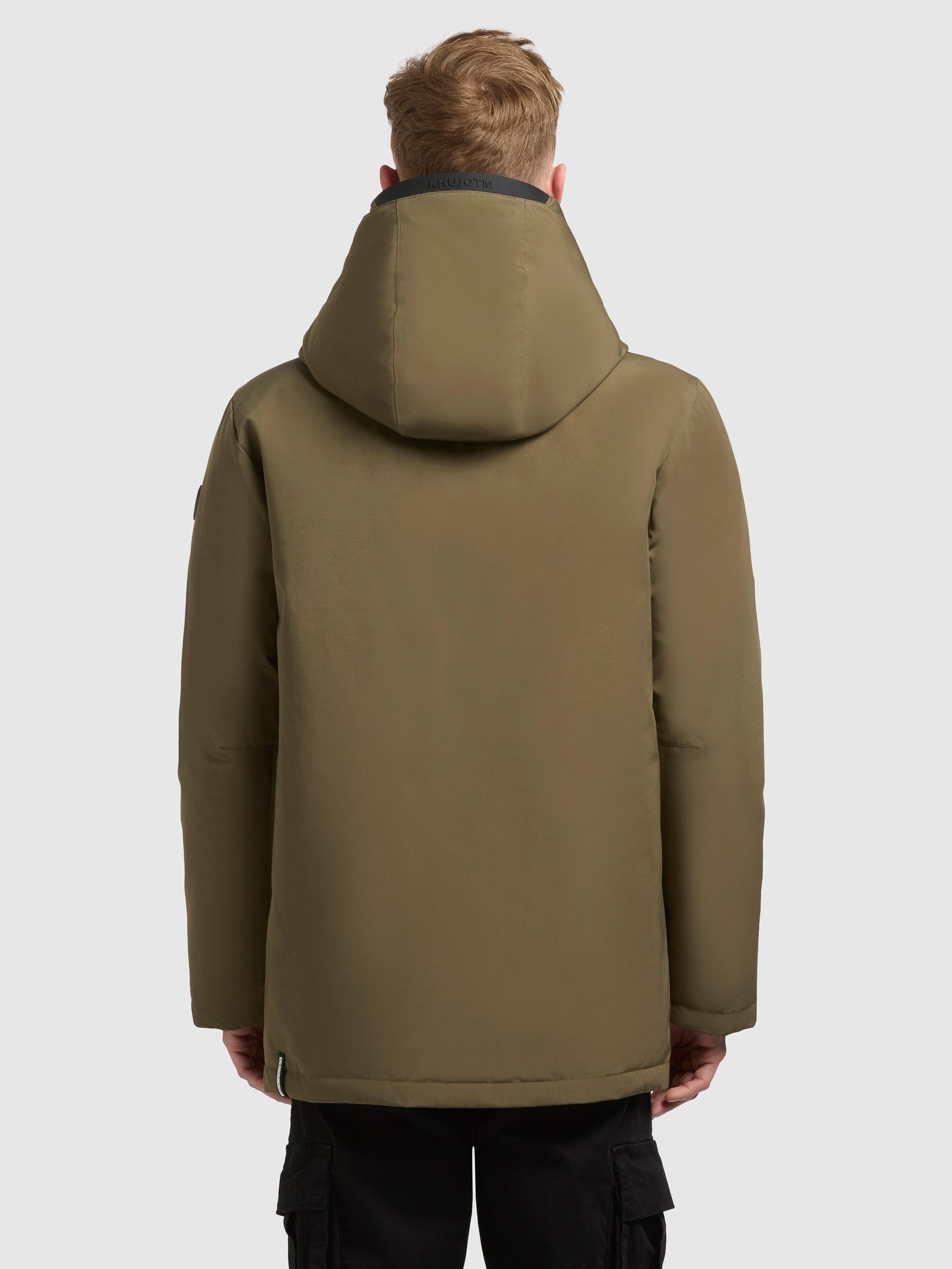 khujo Kurzmantel »Nedd« Kurzer Herren Parka mit innenliegenden Rucksack-Trägern