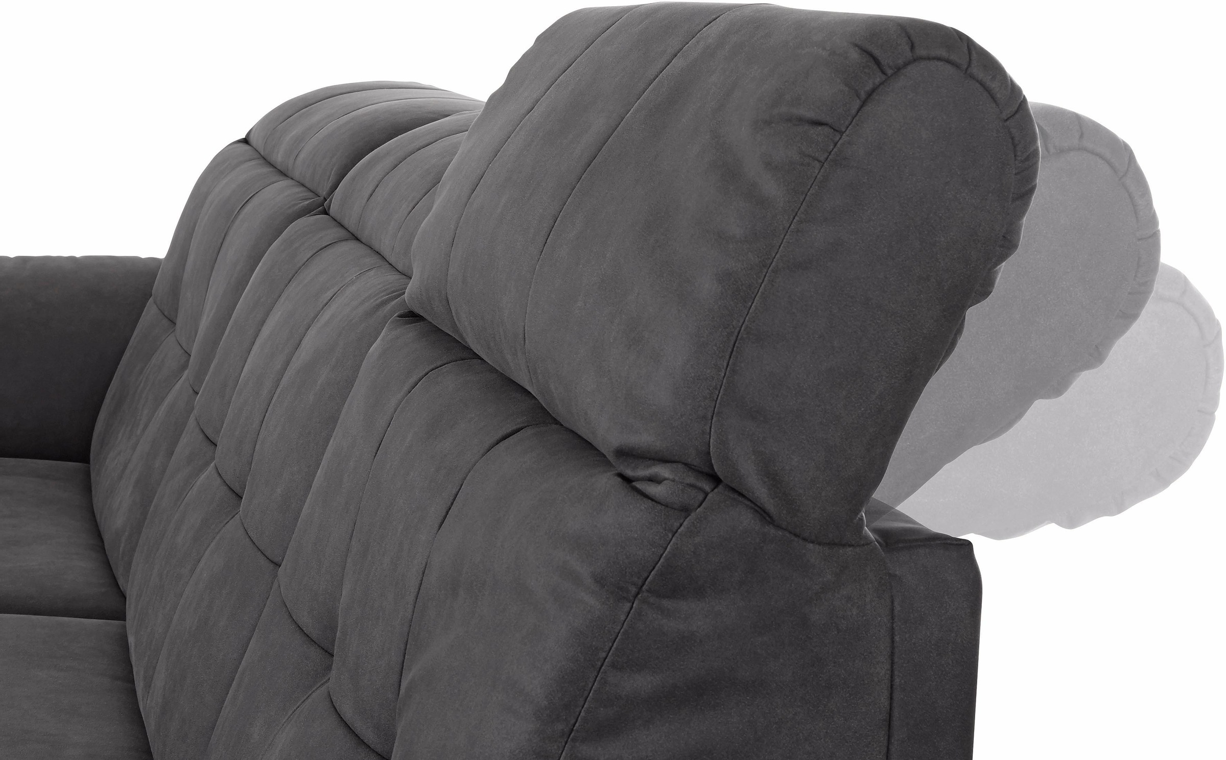 Places of Style Ecksofa »Manhattan L-Form«, 2 Sitze mit elektrischer Relaxfunktion, verstellbare Armlehnen