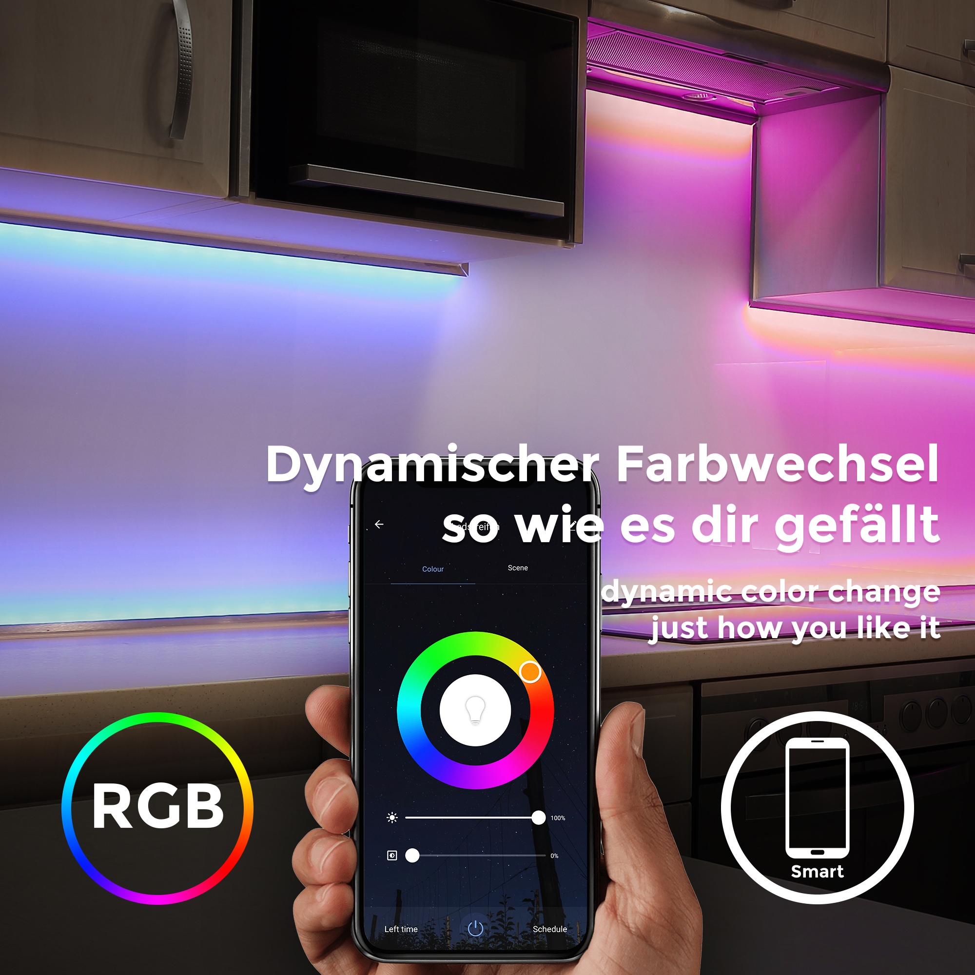 B.K.Licht LED-Streifen, 5m Smart Home LED Band dimmbar mit WiFi  App-Steuerung kaufen | BAUR