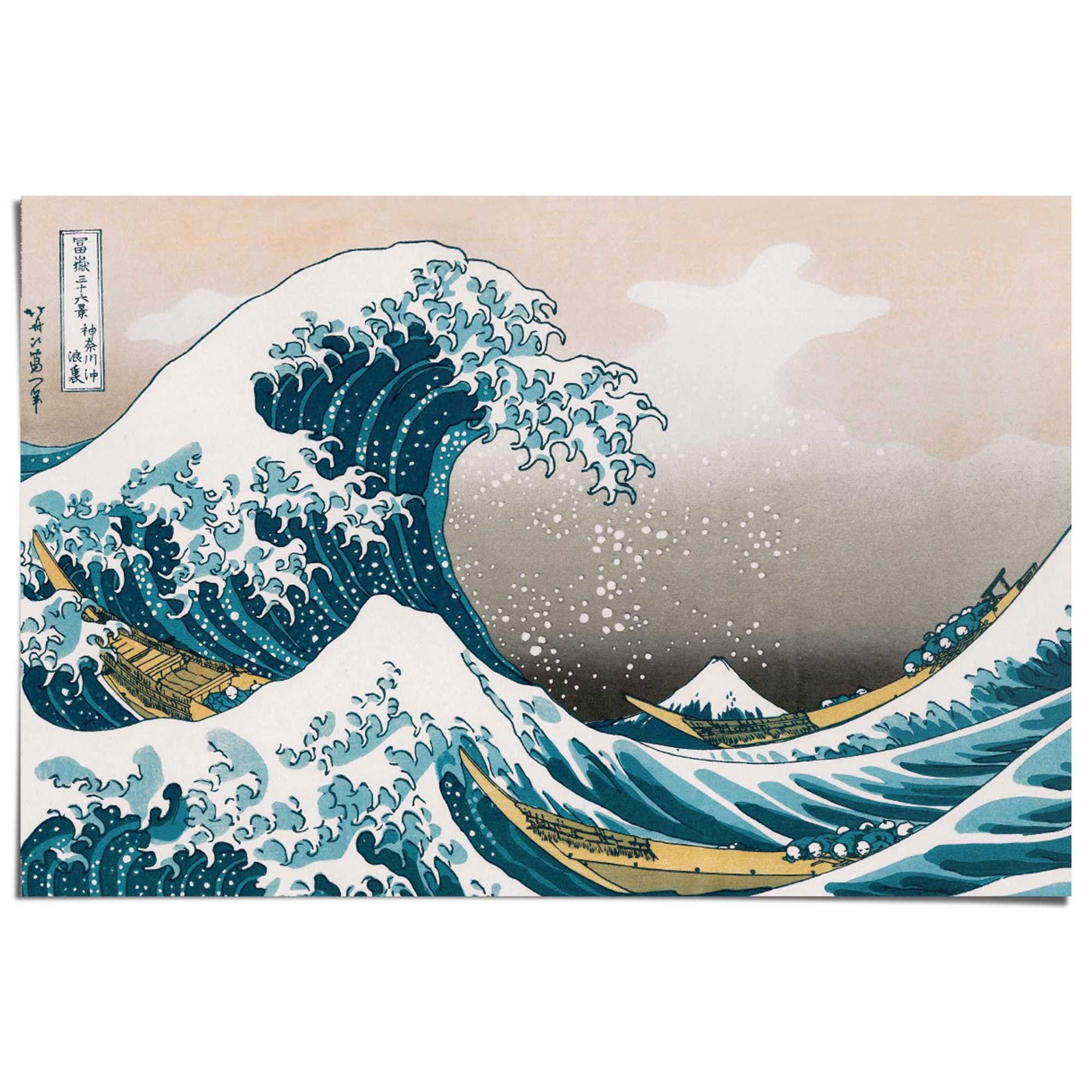 Reinders Poster "Große Welle - Hokusai" günstig online kaufen