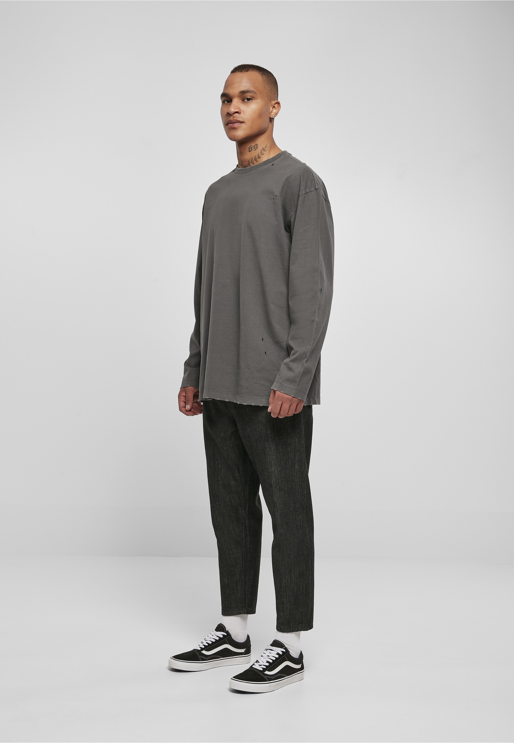 URBAN CLASSICS Bequeme Jeans »Urban Classics Herren Cropped Tapered Jeans« 1 Stk.