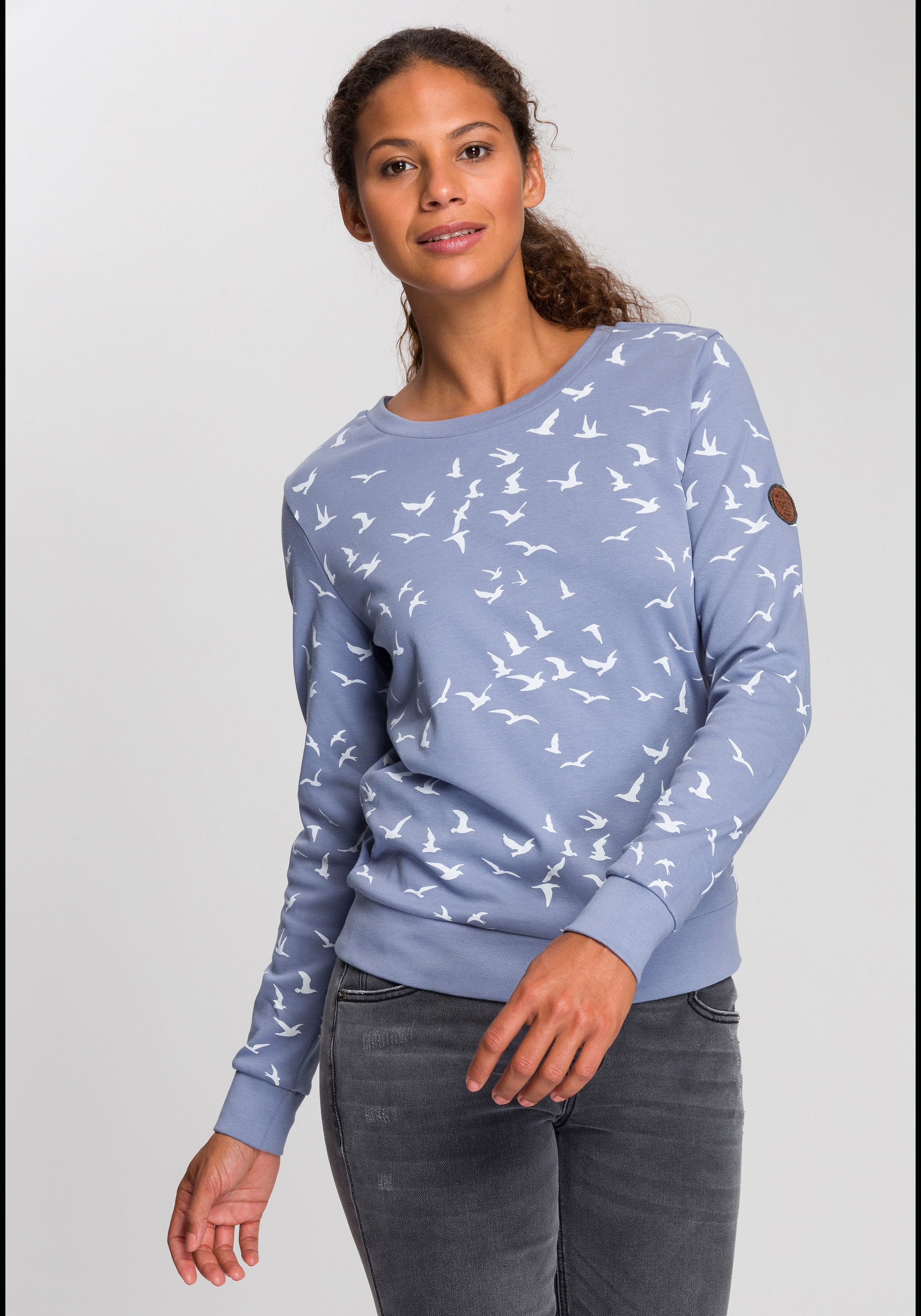Minimal-Allover-Print für kaufen BAUR mit Sweatshirt, KangaROOS | modischem