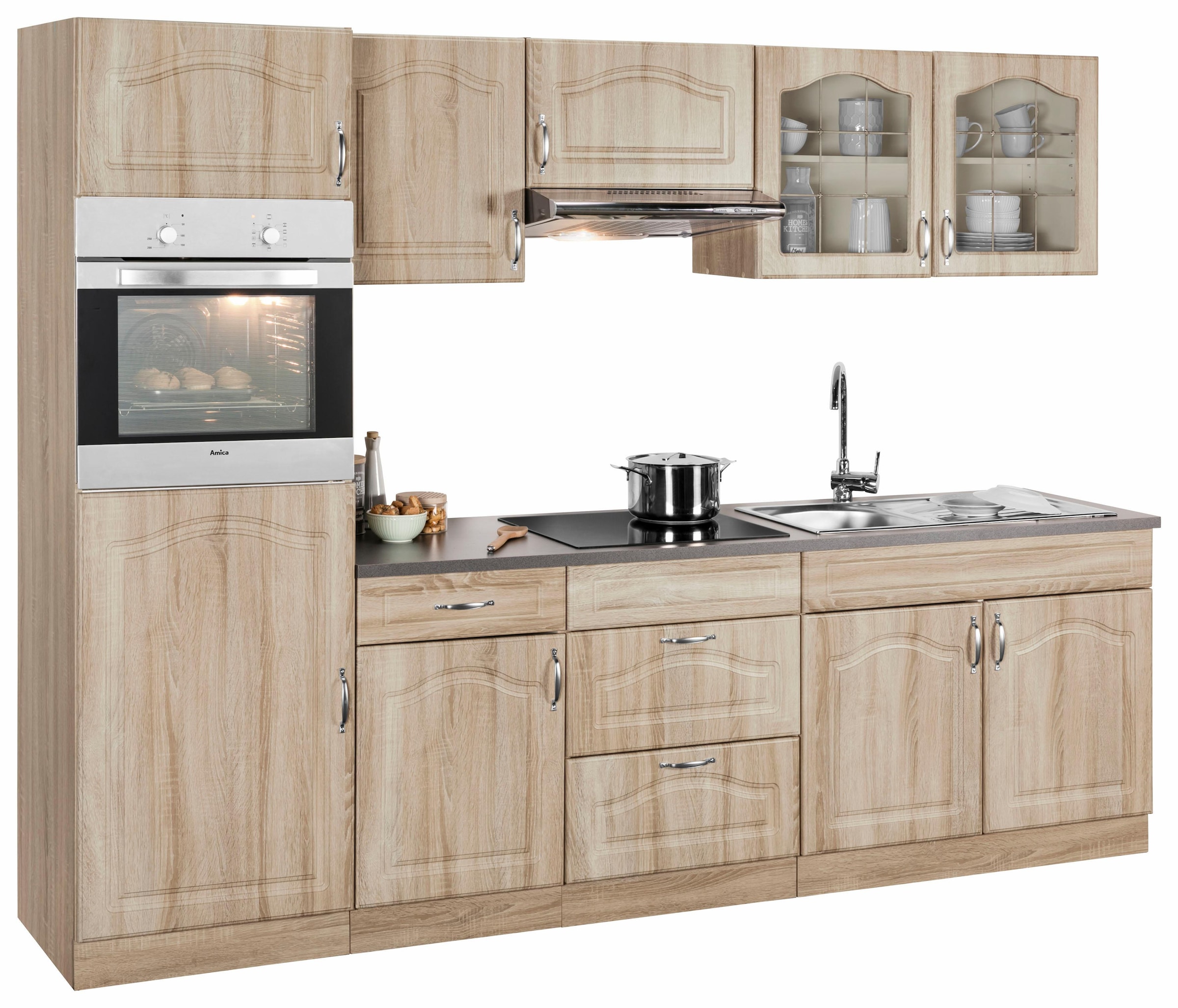 wiho Küchen "Linz" ohne E-Geräte, Breite 270 cm günstig online kaufen