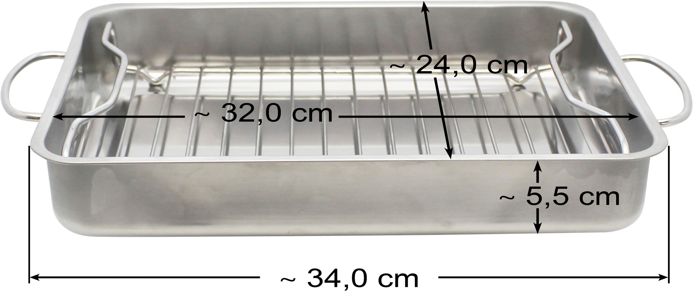 Elo Basic Auflaufform Edelstahl 2 Stk. tlg. mit Einsatz