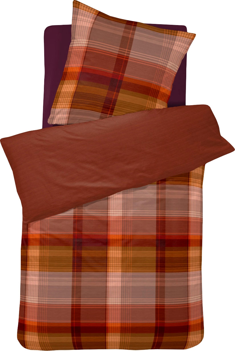 Cinderella Wendebettwäsche "Ponte" 2 Stk. mit Karomuster günstig online kaufen