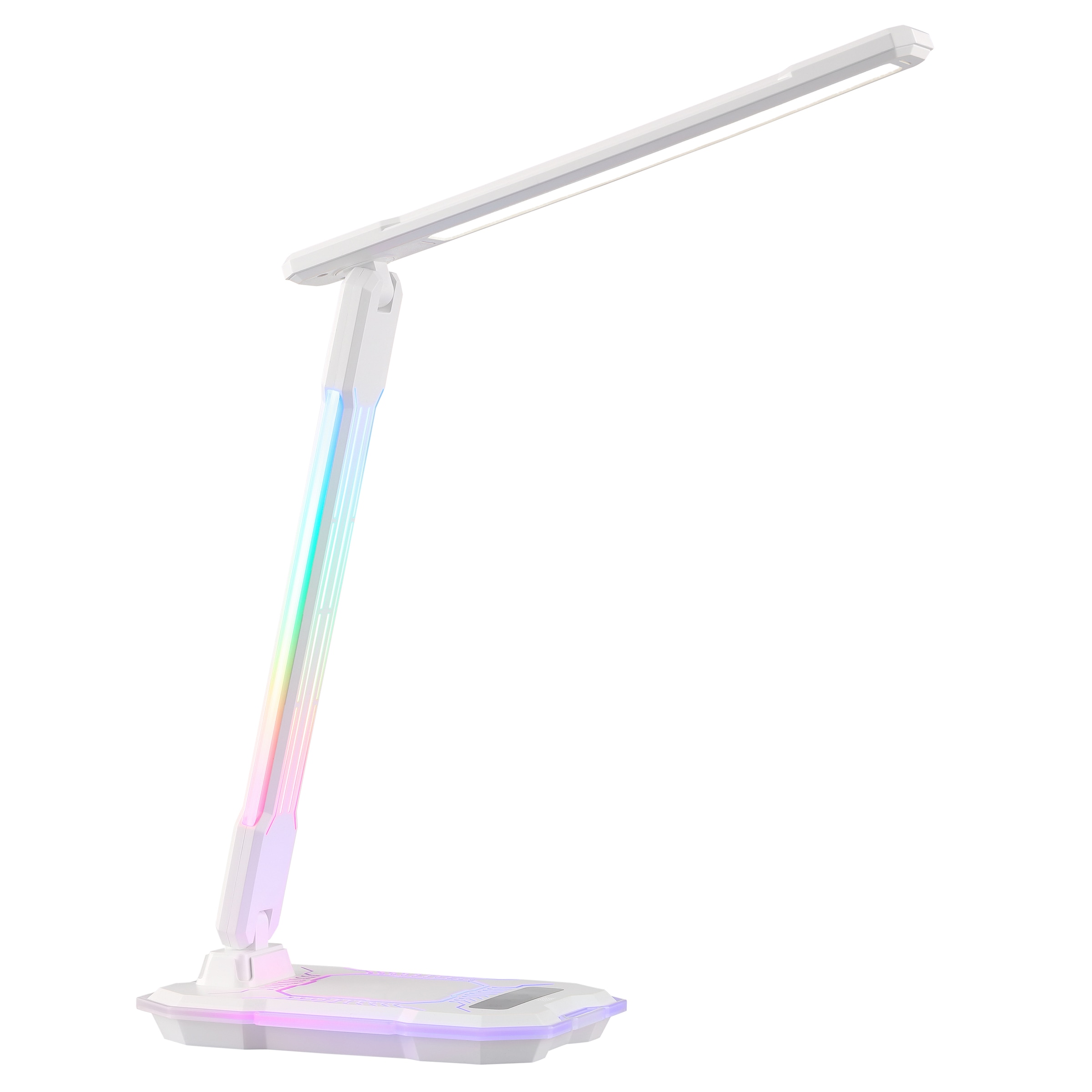 Brilliant LED Schreibtischlampe »Cyberglow« LED-Modul 1 Stk. warmweiß - kaltweiß 720 lm, 3000-5000K, RGB, Wireless Charging, 31x18 cm