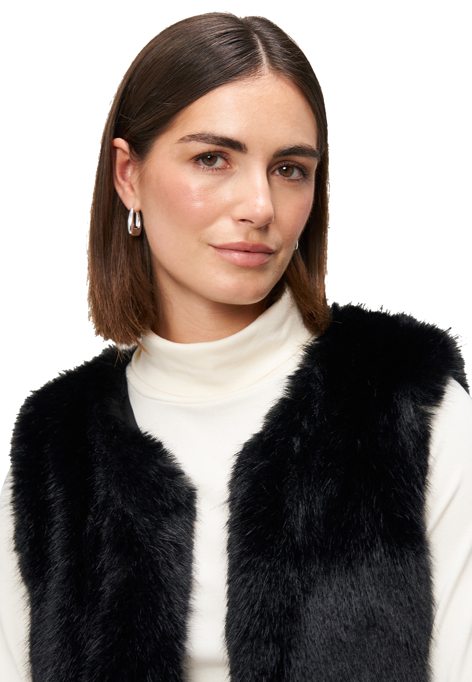 Zero Jackenblazer »Damen in Felloptik« Plain/ohne Details