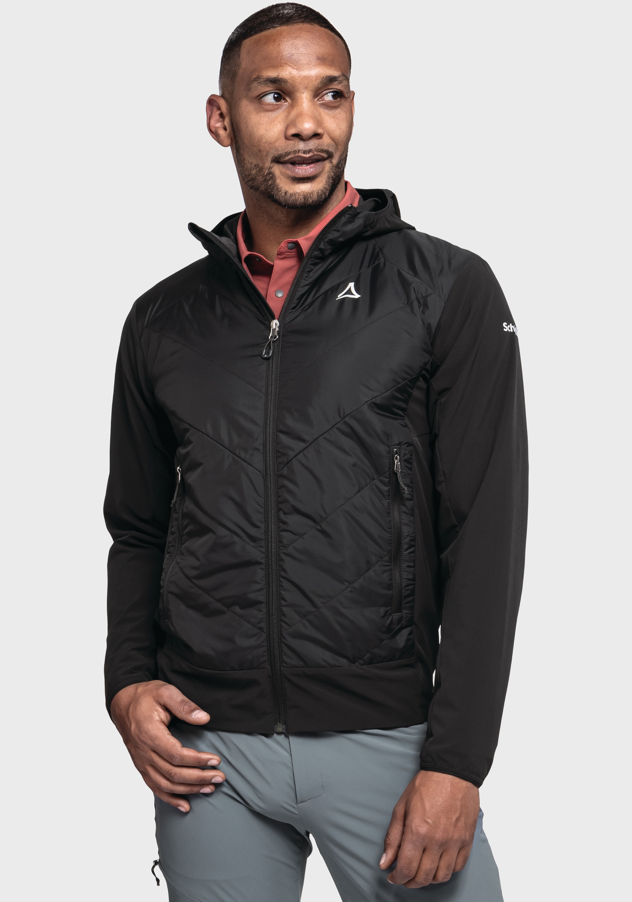 Schöffel Funktionsjacke »Hiking Hybrid Jk Style Blaueis MNS«, mit Kapuze
